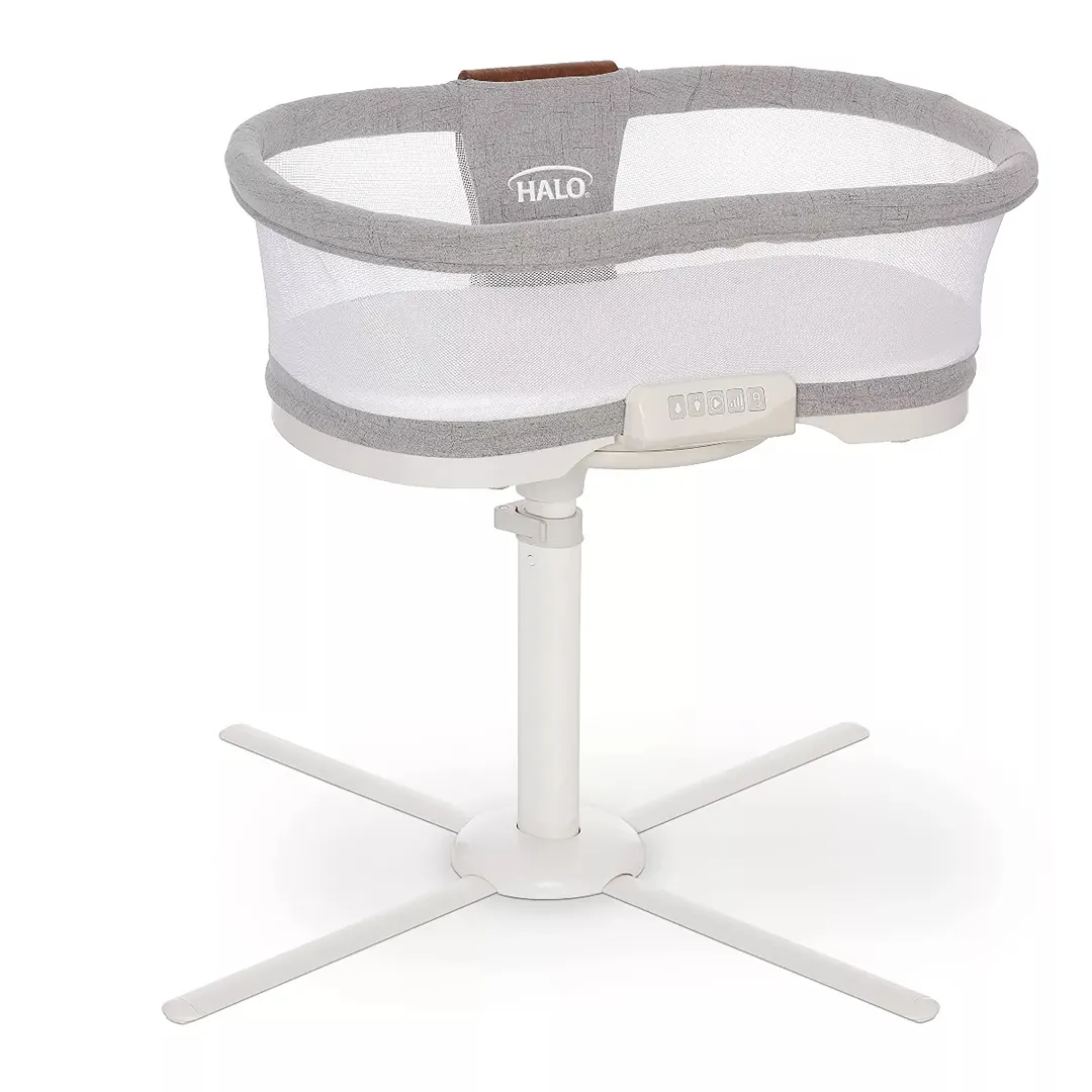BassiNest Swivel Sleeper Luxe - Dove Gray Tweed - Image 2