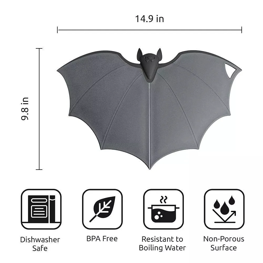 Batty Foldable Plastic Cutting Board Gray - Image 4