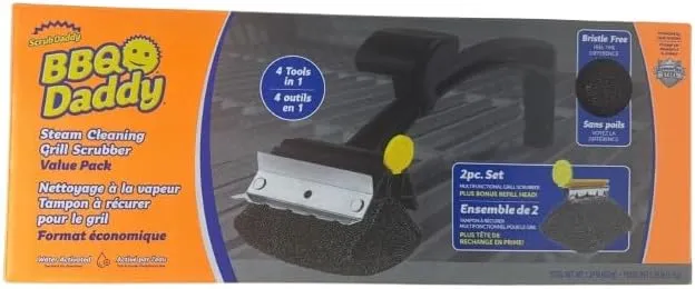BBQ Daddy Steam Cleaning Grill Scrubber Value Pack