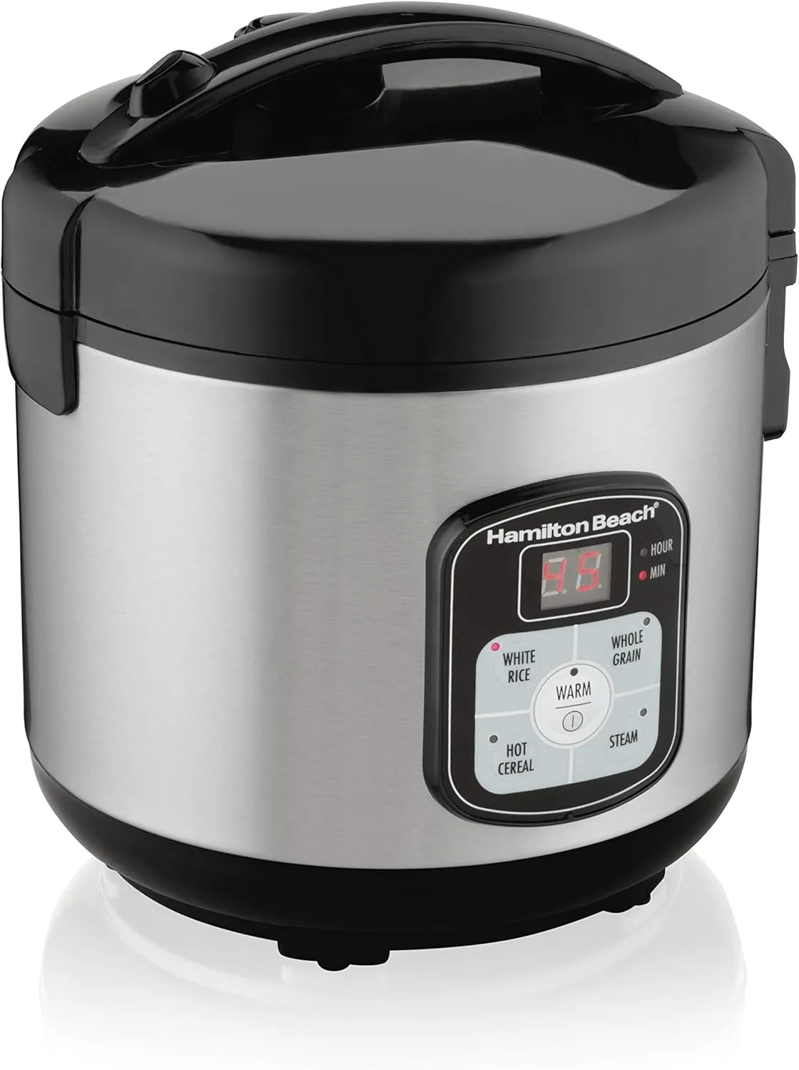 Beach 8 Cup Rice Cooker & Food Steamer with Steam & Rinse Basket, Stainless Steel