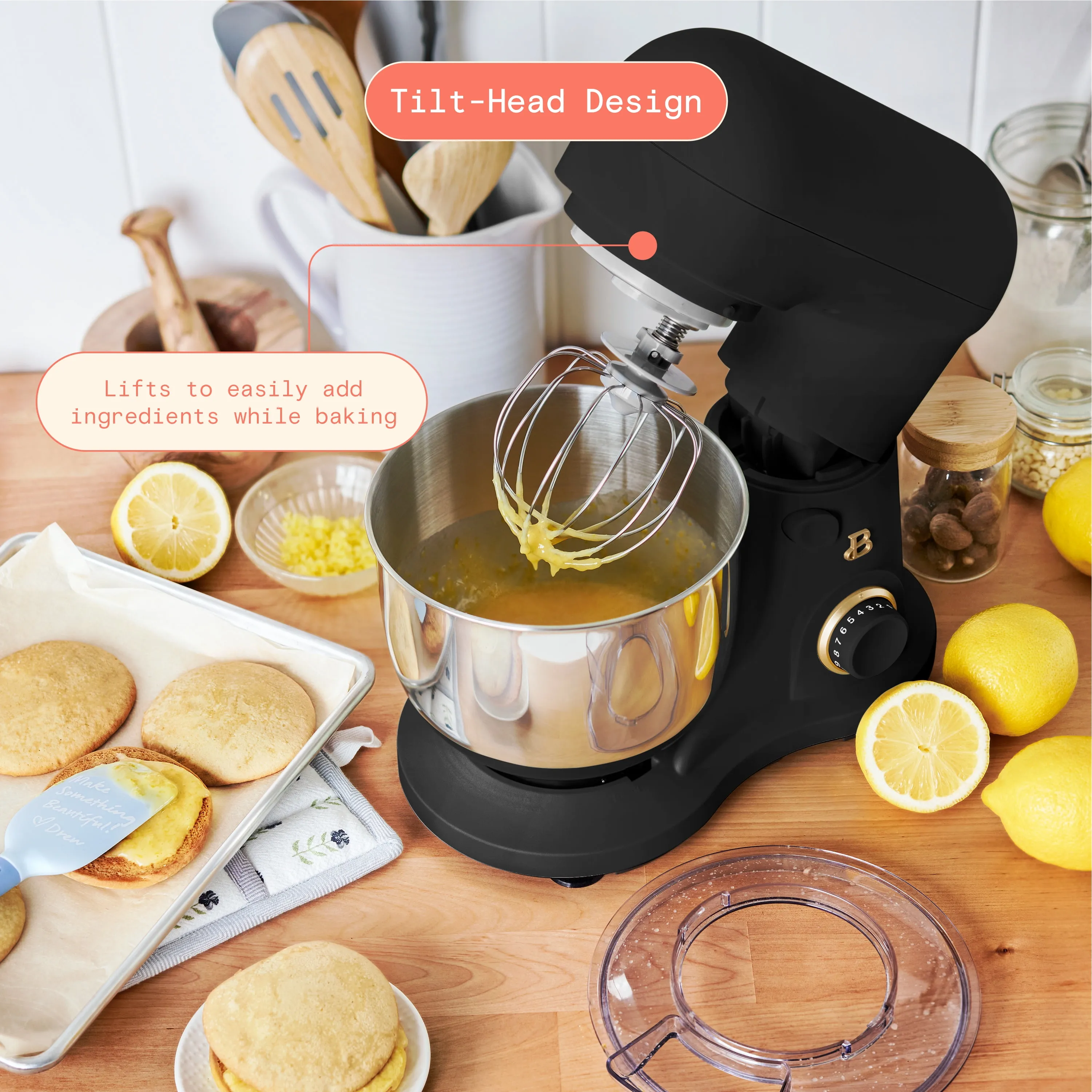 Beautiful 3.5 Qt Stand Mixer, Black Sesame - Image 4
