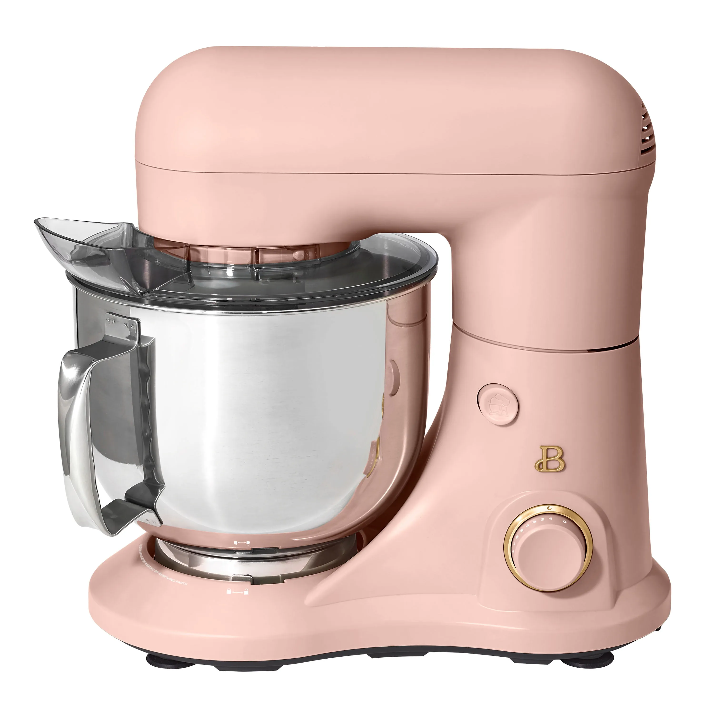 Beautiful 5.3 Qt Stand Mixer in Rose with Flat Beater, Dough Hook, and Balloon Whisk