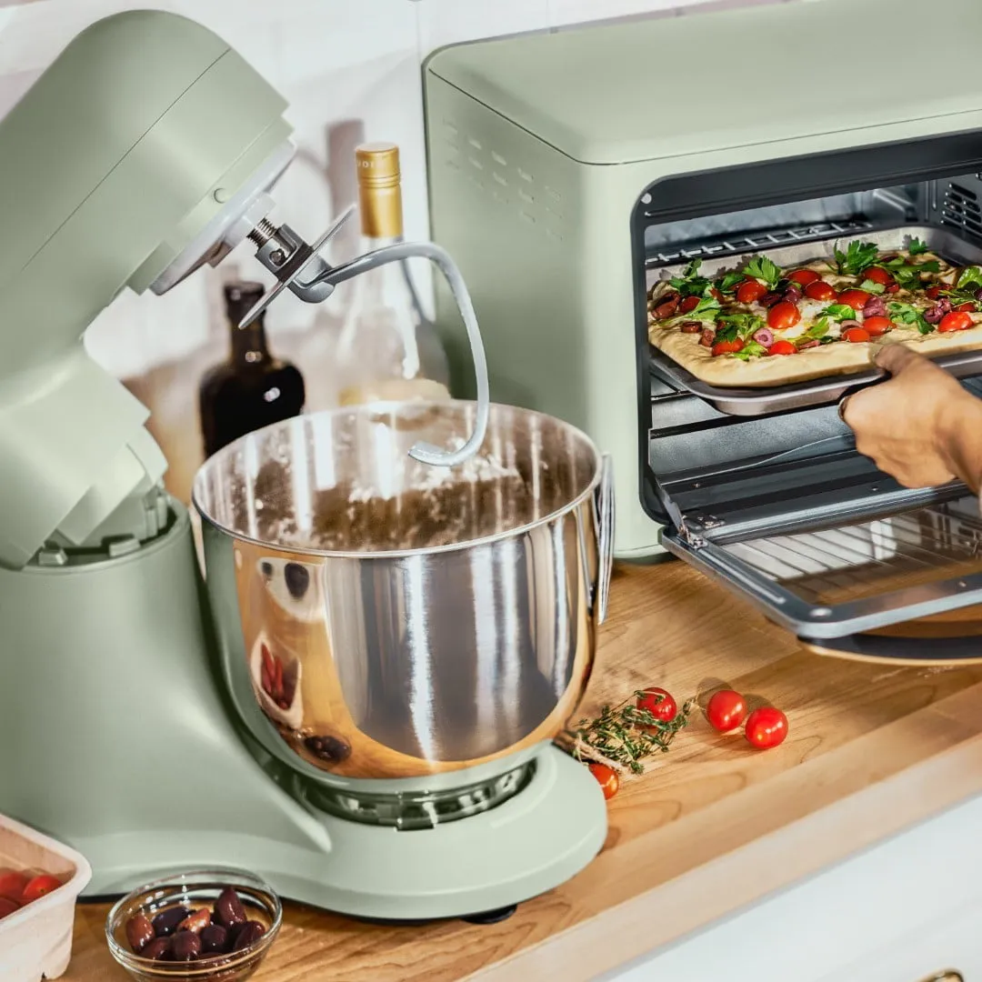 Beautiful 5.3 Qt Stand Mixer in Sage Green with Accessories - Image 5