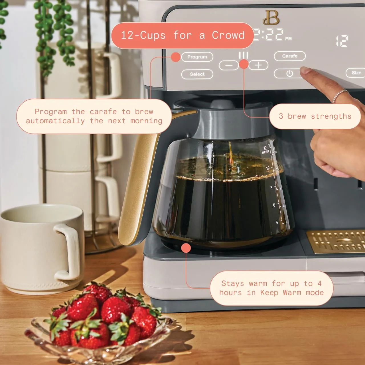 Beautiful Multi-Brew Coffee Maker - Porcini Taupe - Image 5