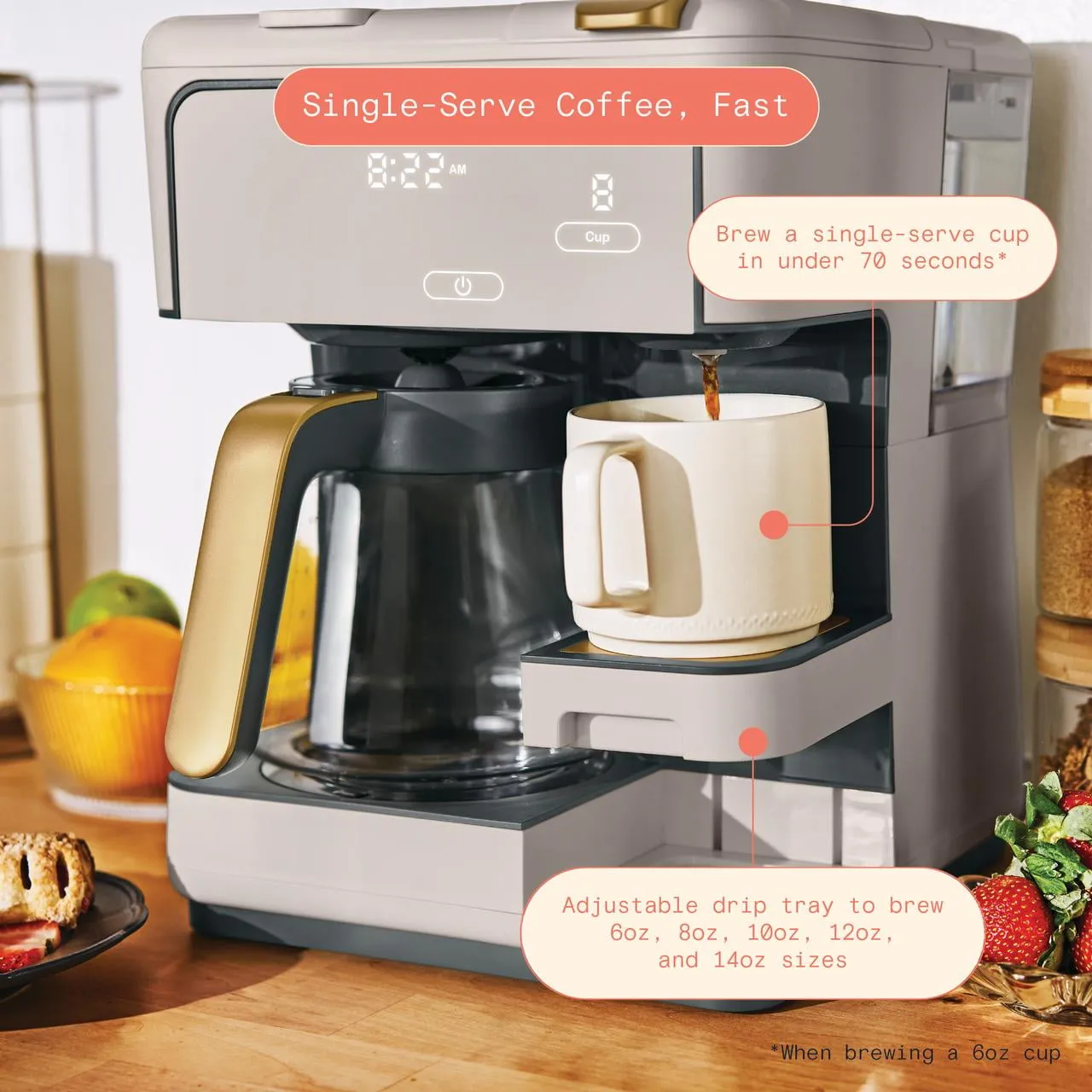 Beautiful Multi-Brew Coffee Maker - Porcini Taupe - Image 4