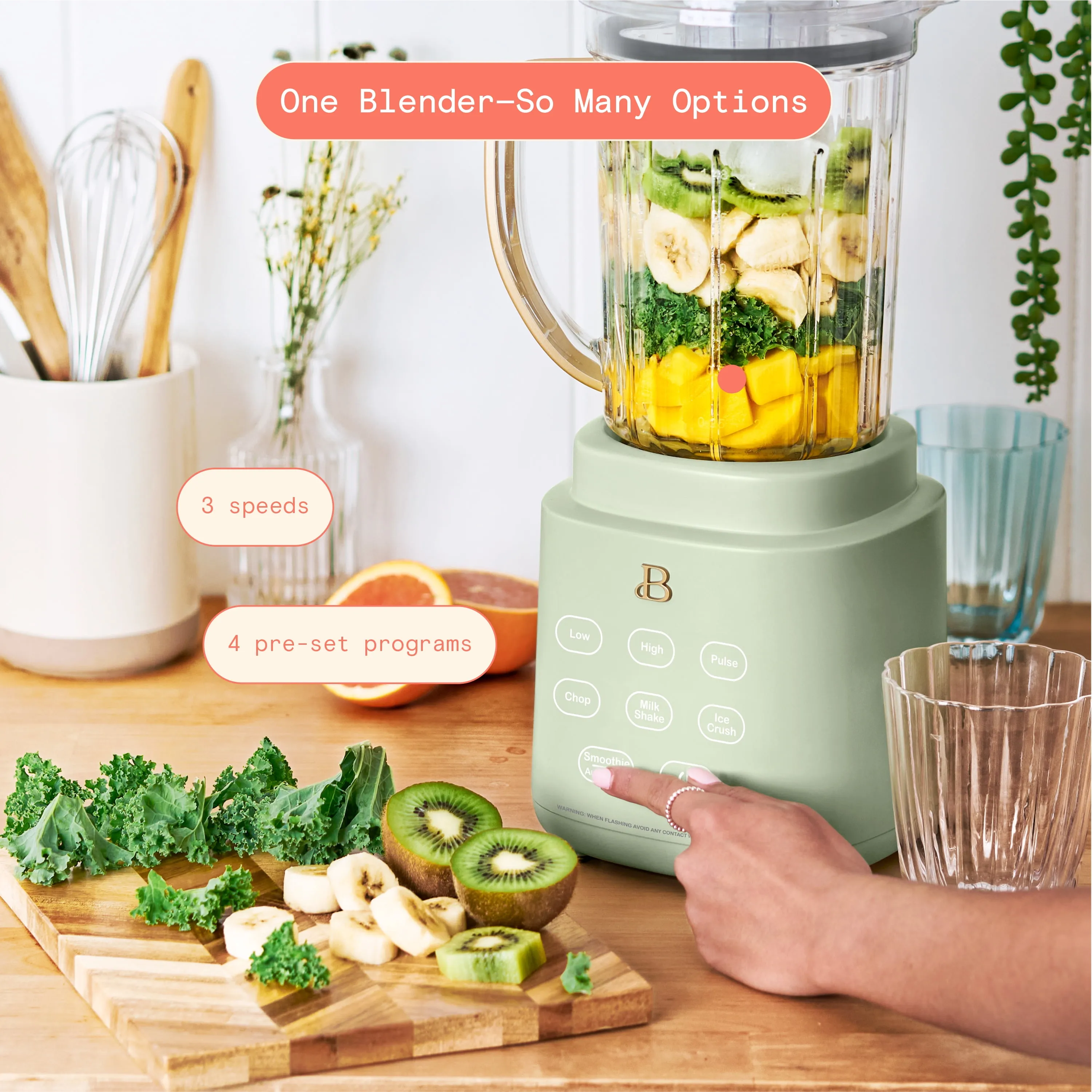 Beautiful PowerExact Blender System, Sage Green - Image 4