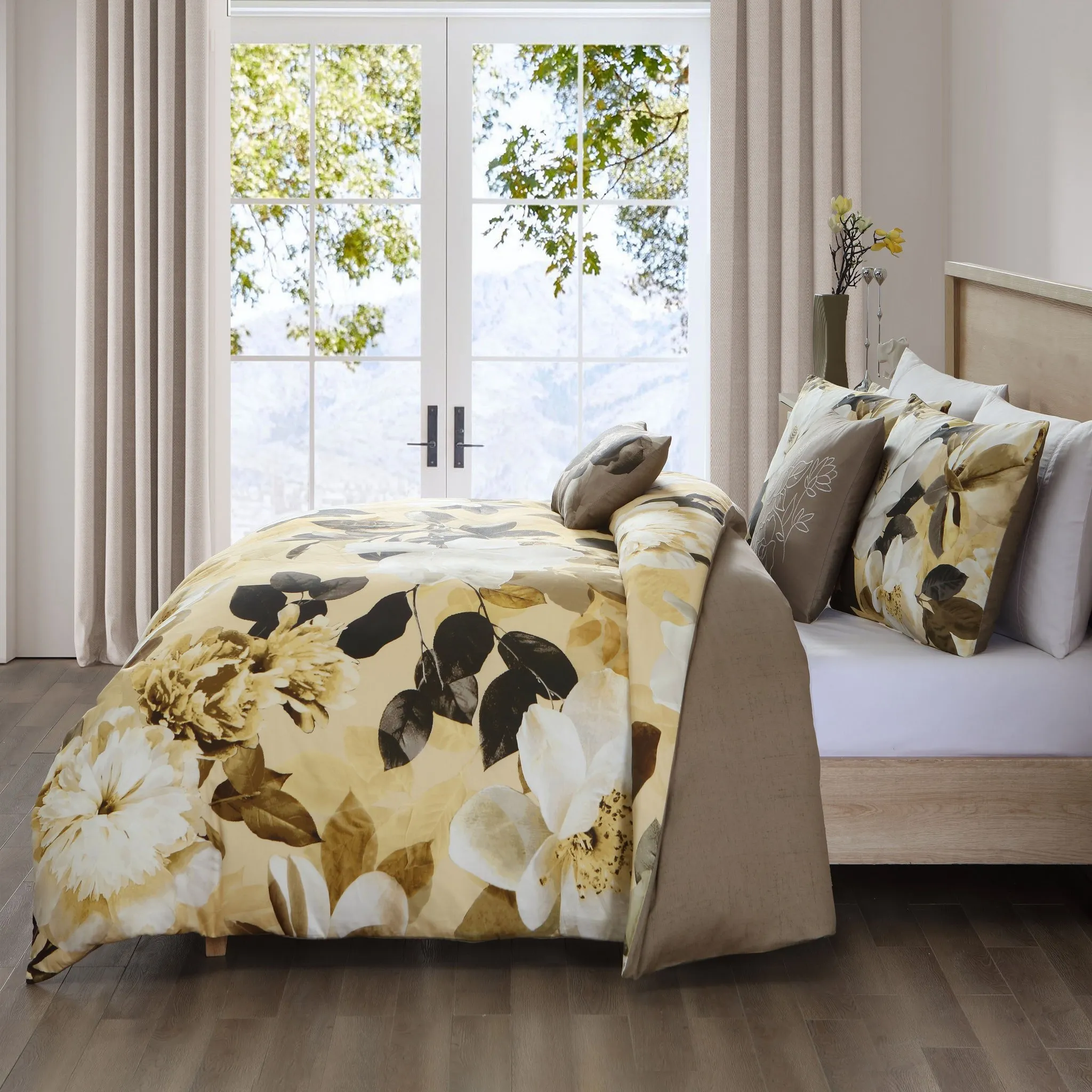 Bebejan Magnolia 5-Piece Reversible Comforter Set - Queen - Image 5