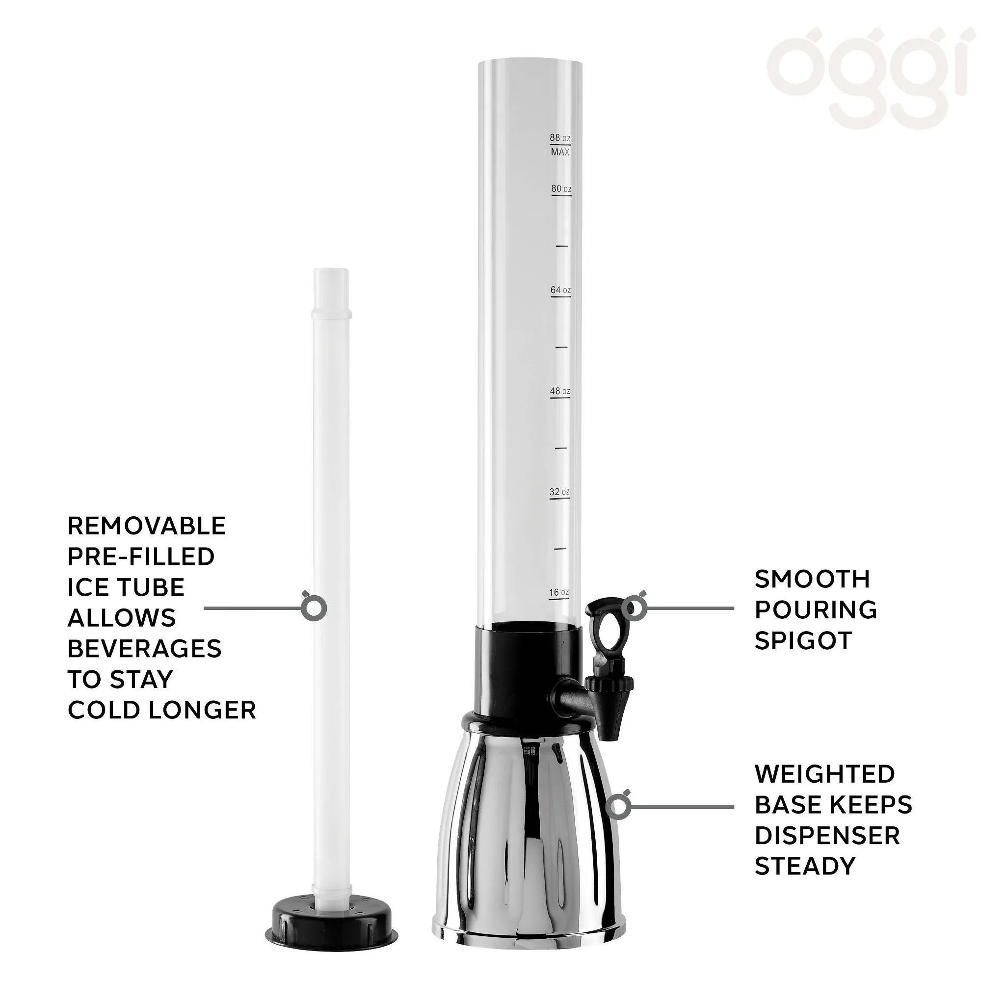 Beer and Beverage Tower - Silver - Image 4
