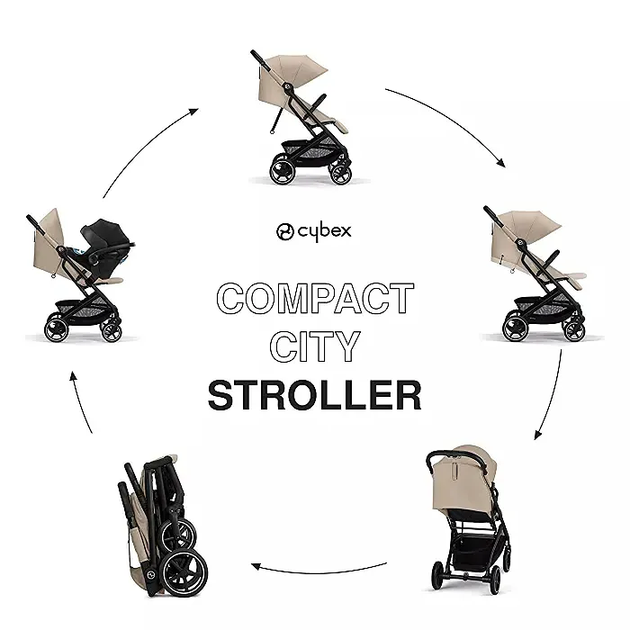 Beezy 2 Compact City Stroller - Almond Beige - Image 5