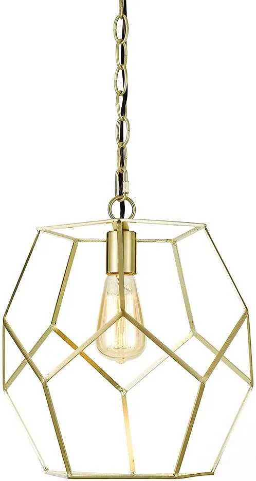Bellini One Light Pendant In Brushed Gold - Image 5