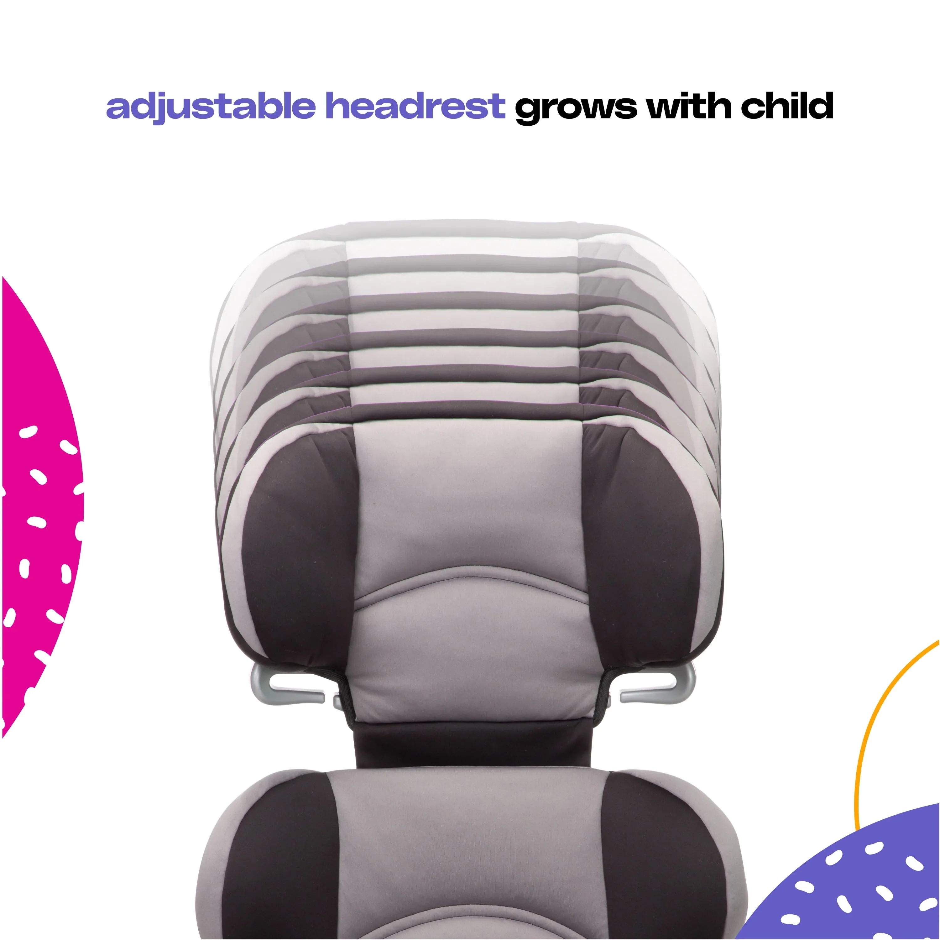 Belt-Positioning Booster Car Seat - Sonic Diamonds - Image 14