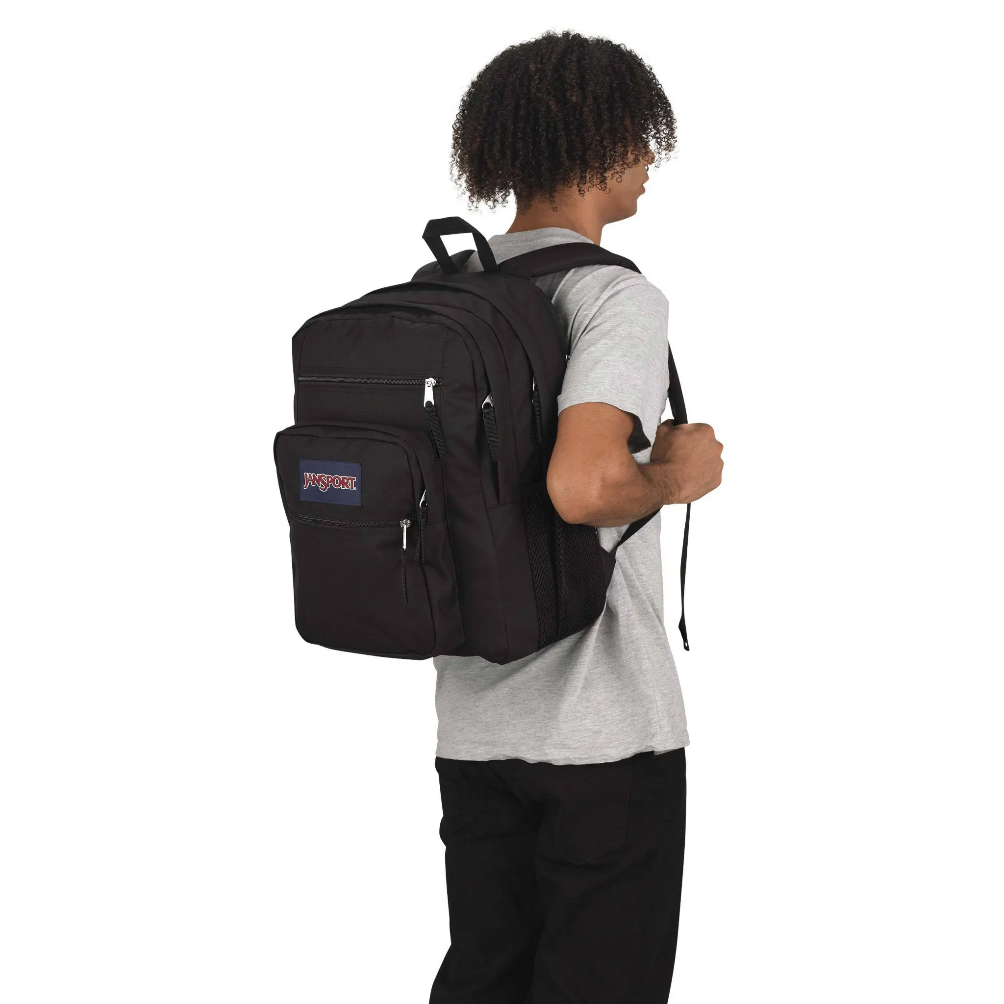 Big Student Backpack - Black - Image 5