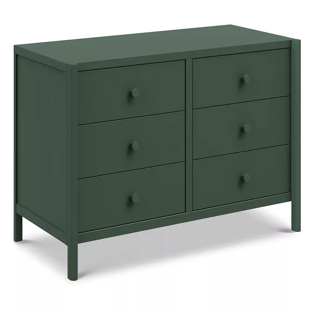 Birdie 6-Drawer Dresser - Forest Green - Image 4