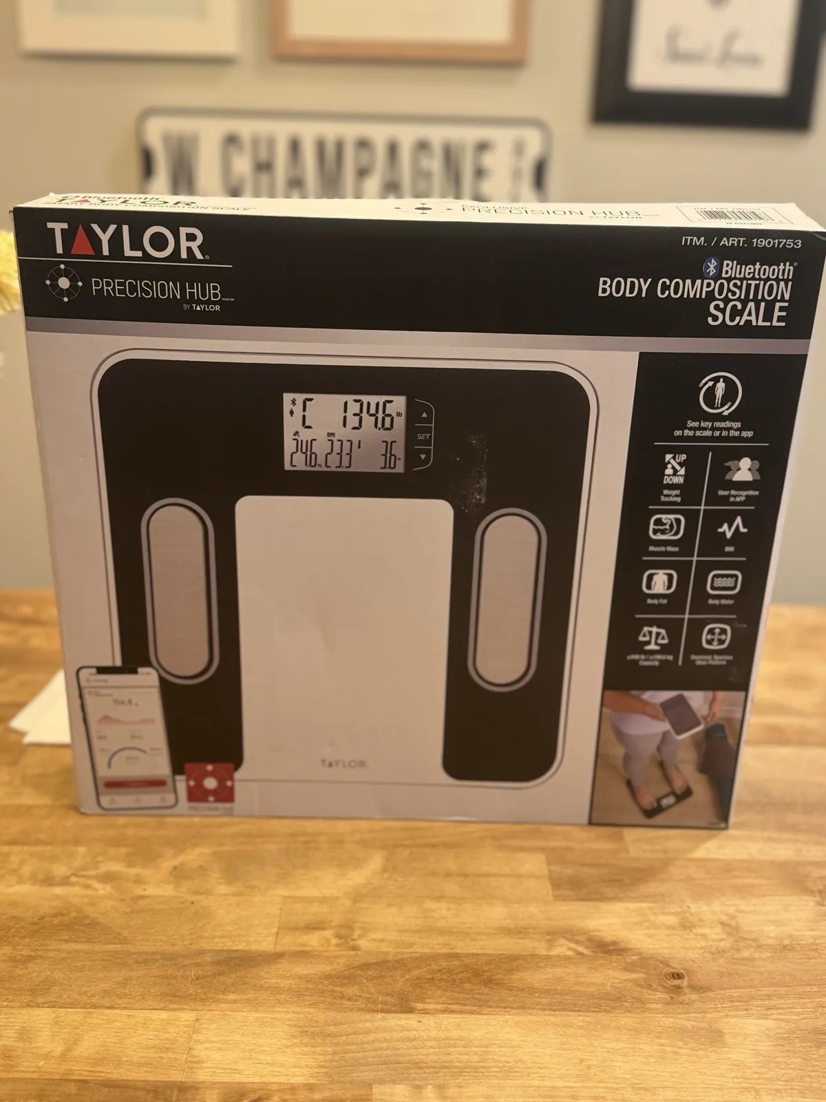 Bluetooth Body Composition Scale Precision Hub BMI Body Fat Muscle Water - Image 2