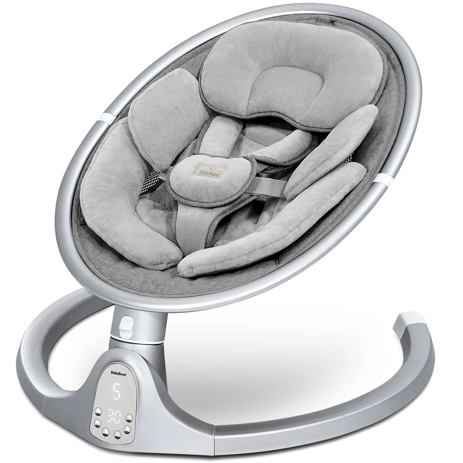 Bluetooth Infant Swing, Aluminum Grey