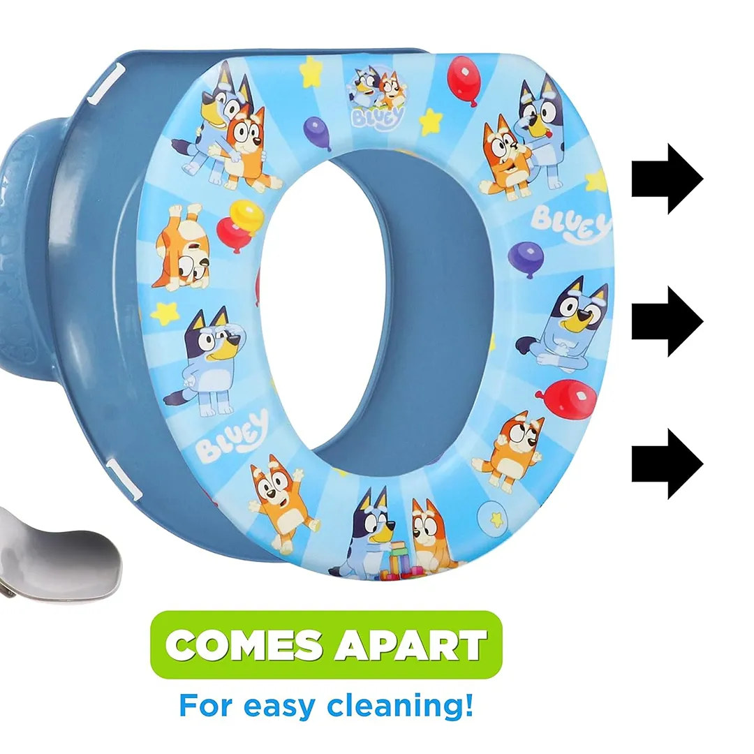 Bluey Potty Training Set, 2 pieces combine soft potty seat and a non-slip step stool - Image 3