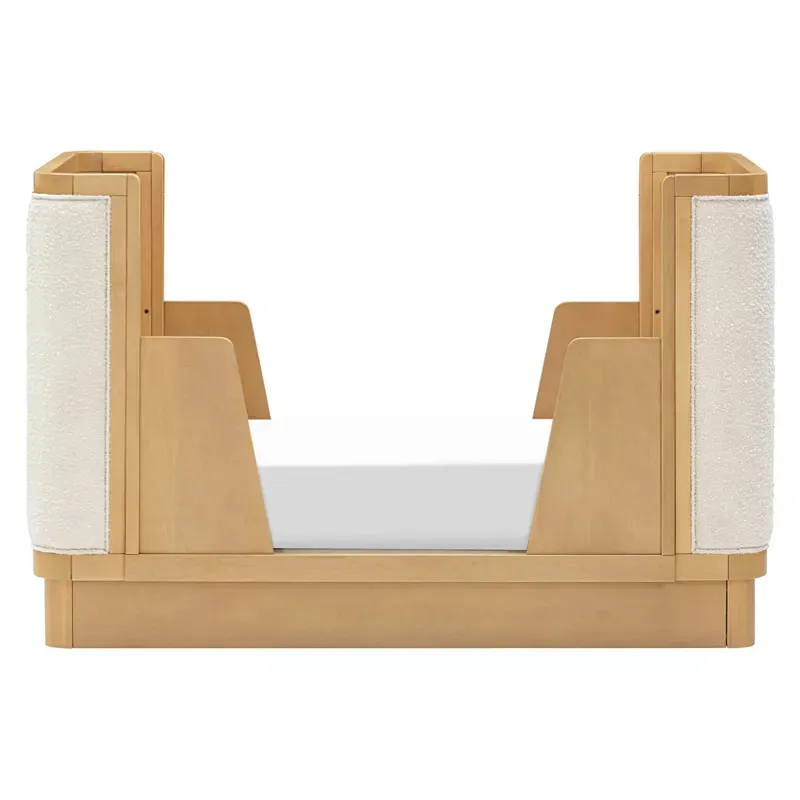 Bondi Boucle 4-in-1 Convertible Crib - Honey with Ivory Boucle - Image 5