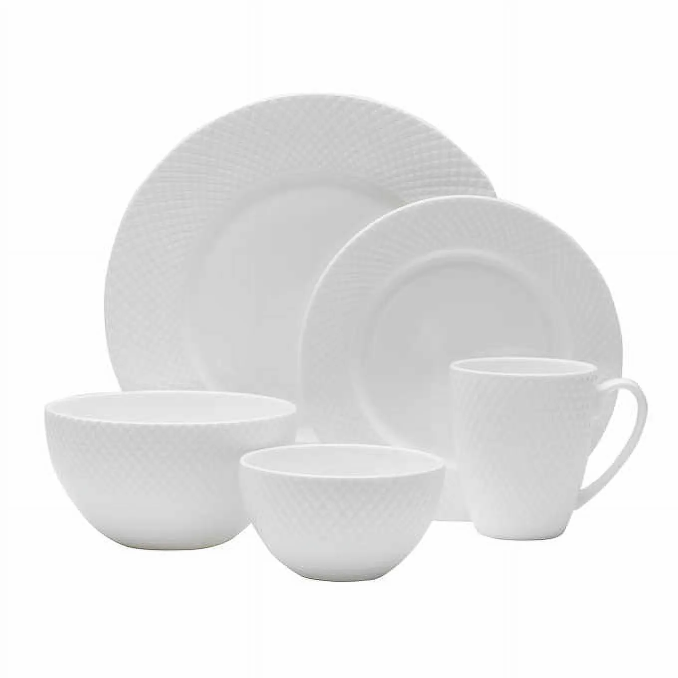 Bone China Dinnerware Set - White - Image 4