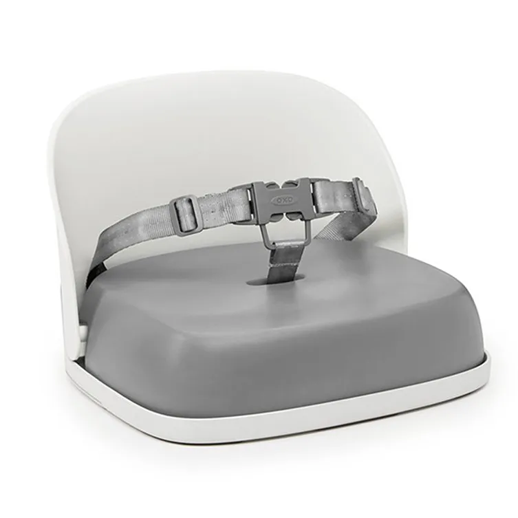 Booster Seat With Straps - Gray