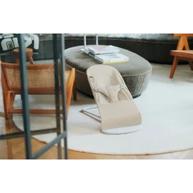 Bouncer Balance Soft Tri-Fabric - Light Beige, Woven/Jersey, Tri-Fabric - Image 2
