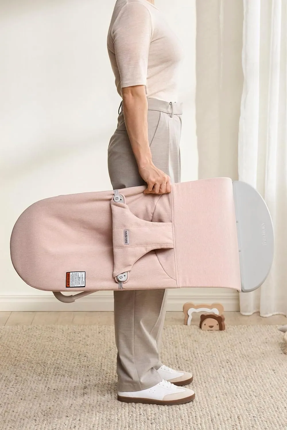 Bouncer Bliss Woven - Light Pink Melange - Image 6