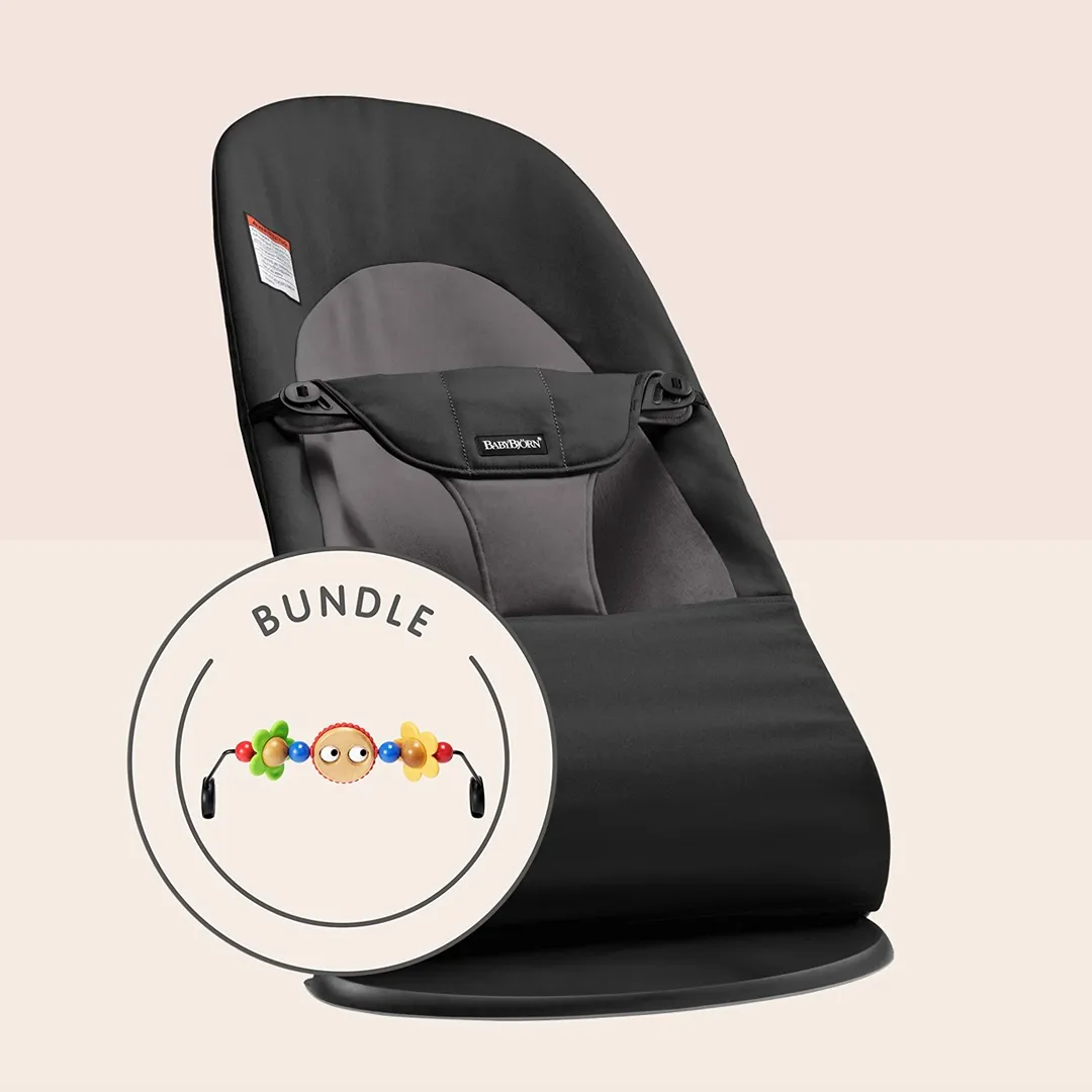 Bouncer Bundle with Googly Eyes Toy - Black/Dark Gray / Woven