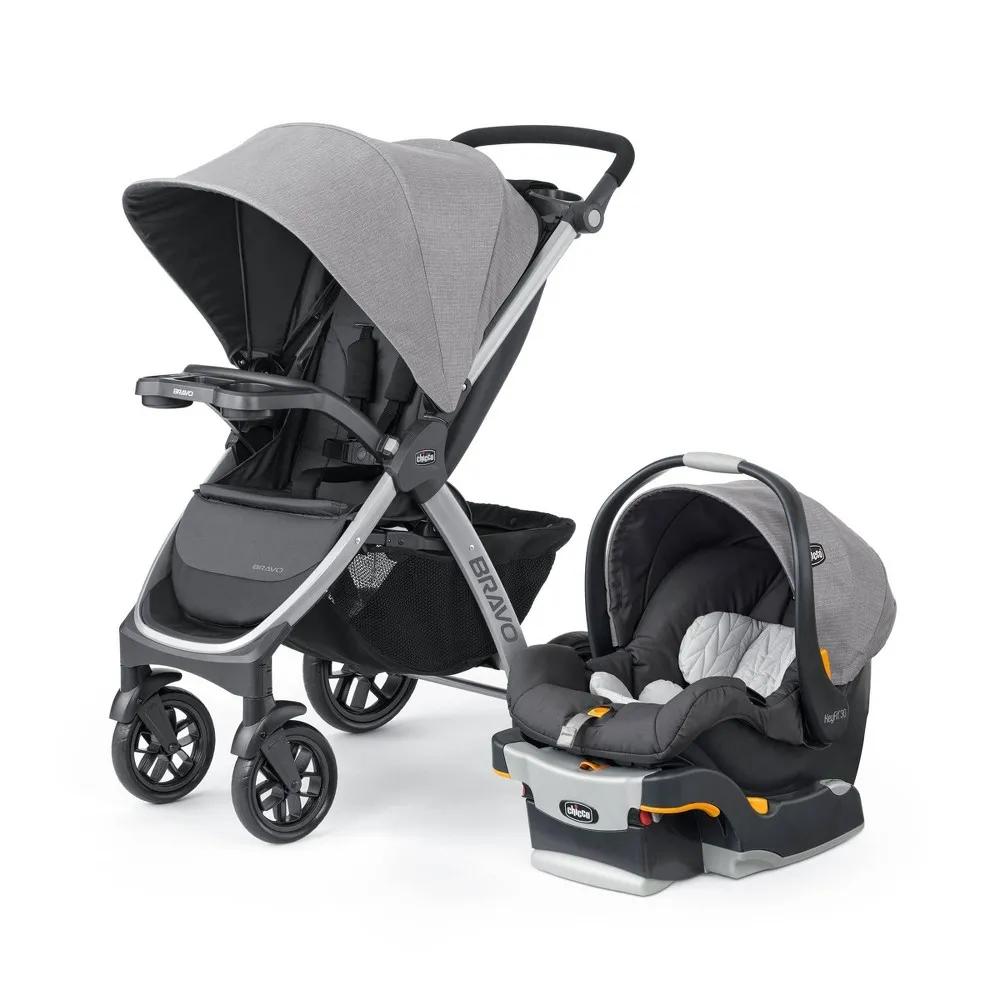 Bravo 3-in-1 Quick-Fold Trio Travel System - Parker - Image 2