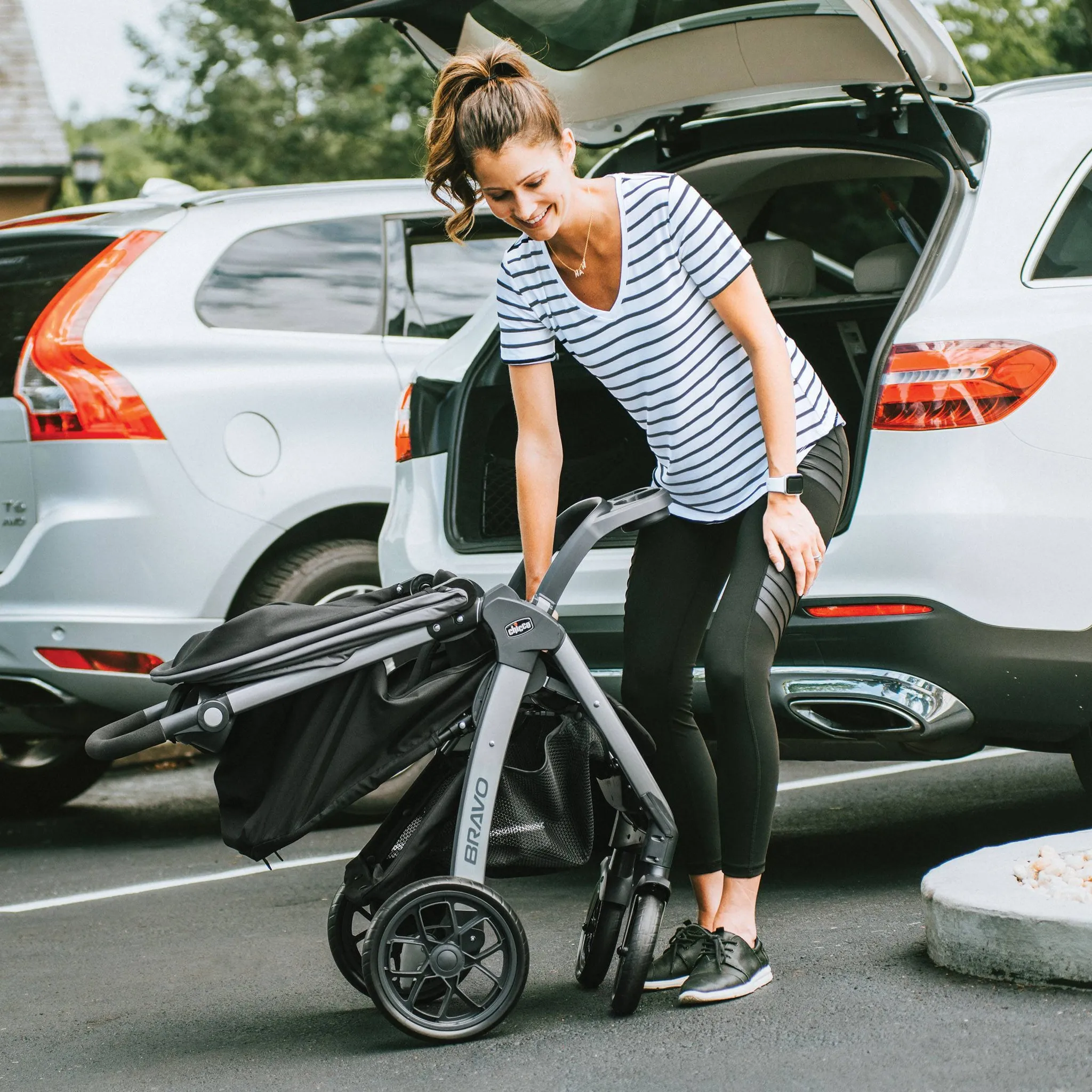 Bravo 3-in-1 Quick-Fold Trio Travel System - Parker - Image 5