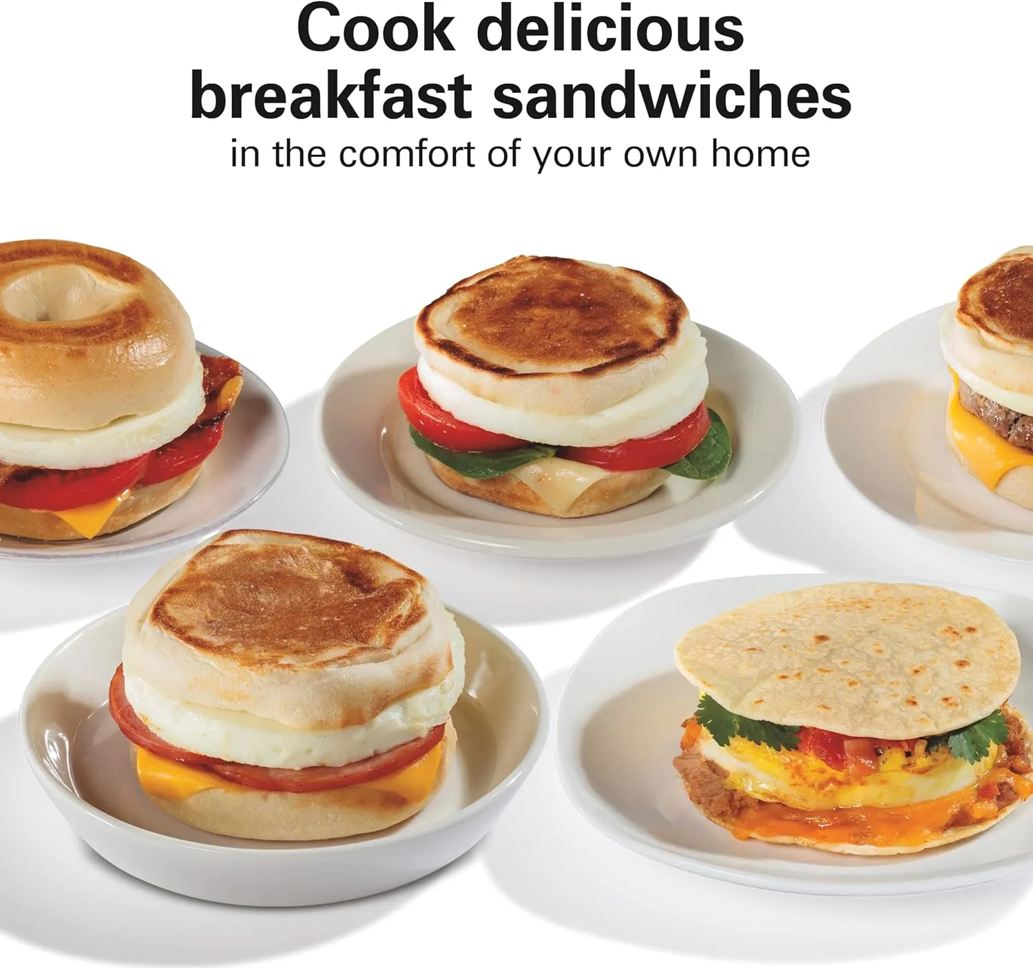 Breakfast Sandwich Maker - Silver - Image 5