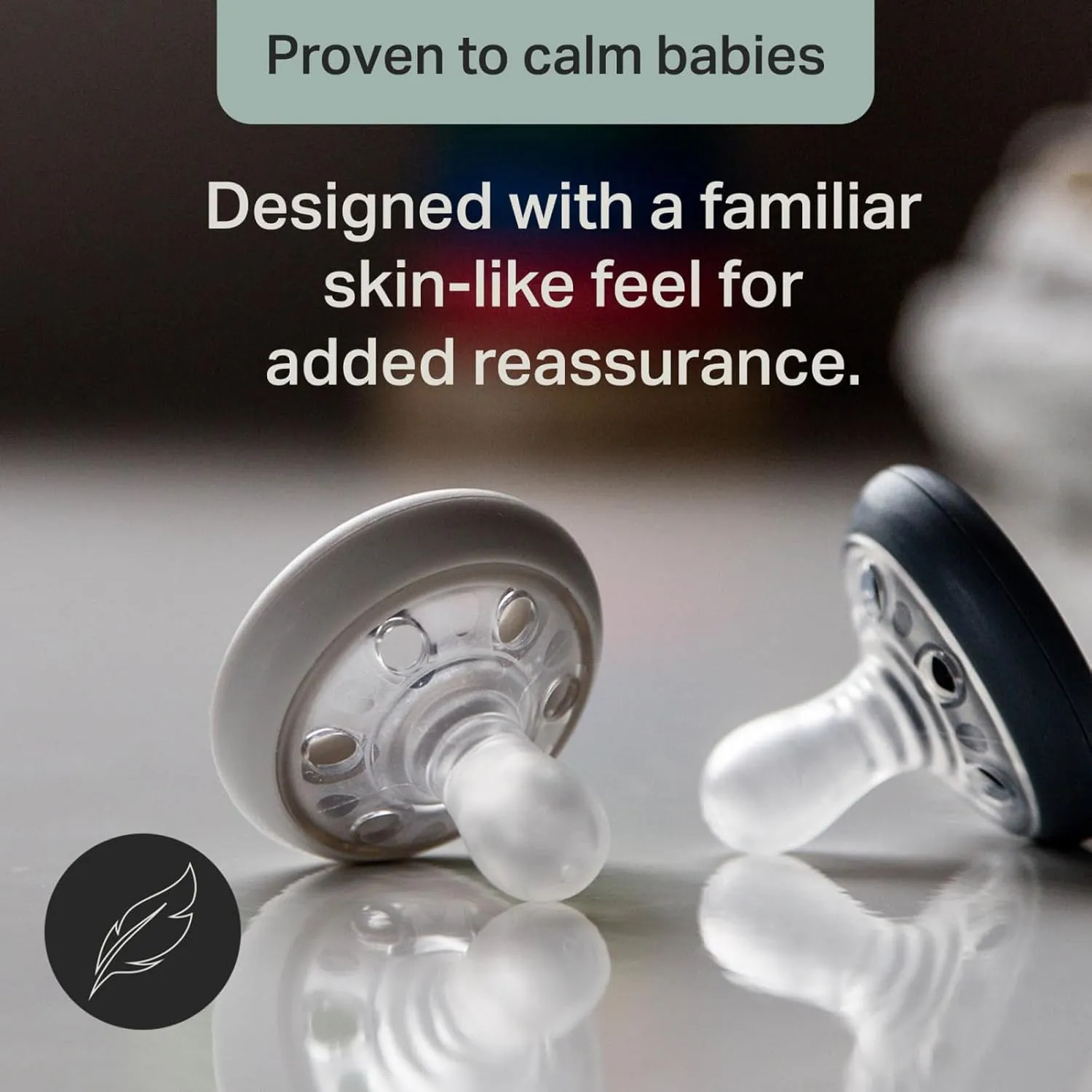 Breast-Like Pacifier - Pastel/Blue/Black - Image 3