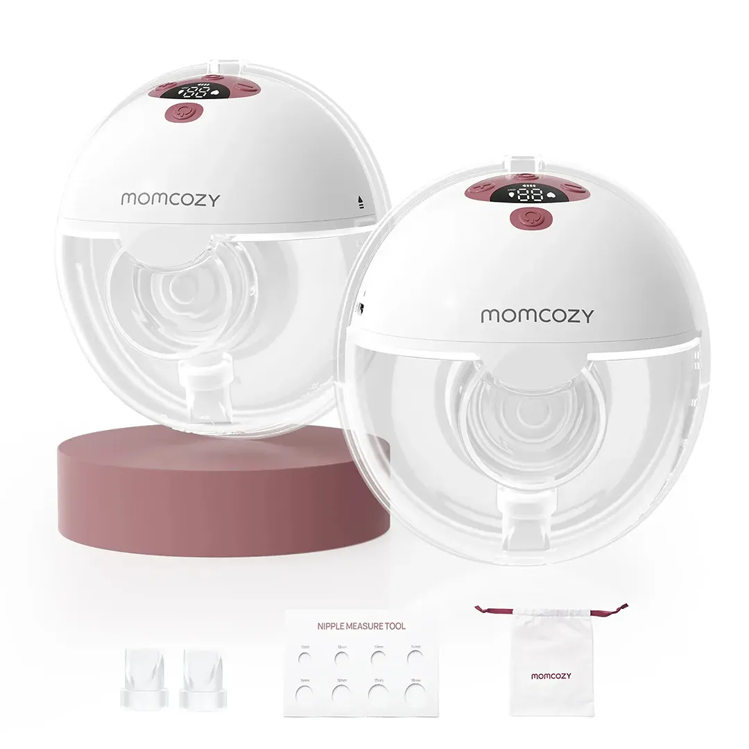 All-in-one M5 Wearable Breast Pump- Red Double - Image 2