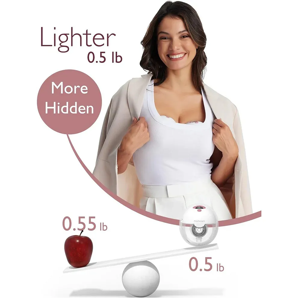 All-in-one M5 Wearable Breast Pump- Red Double - Image 5