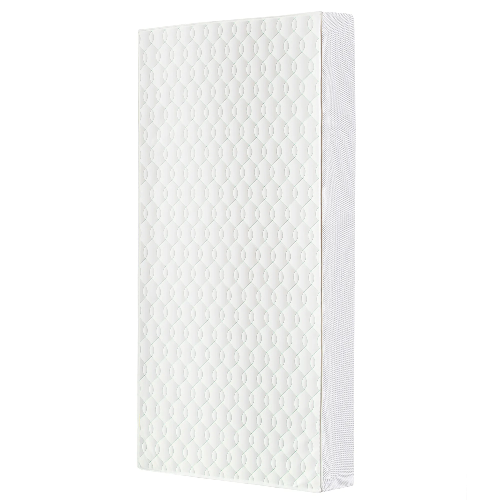 Breathable Full-Size Firm Foam Crib & Toddler Mattress - White - Image 3