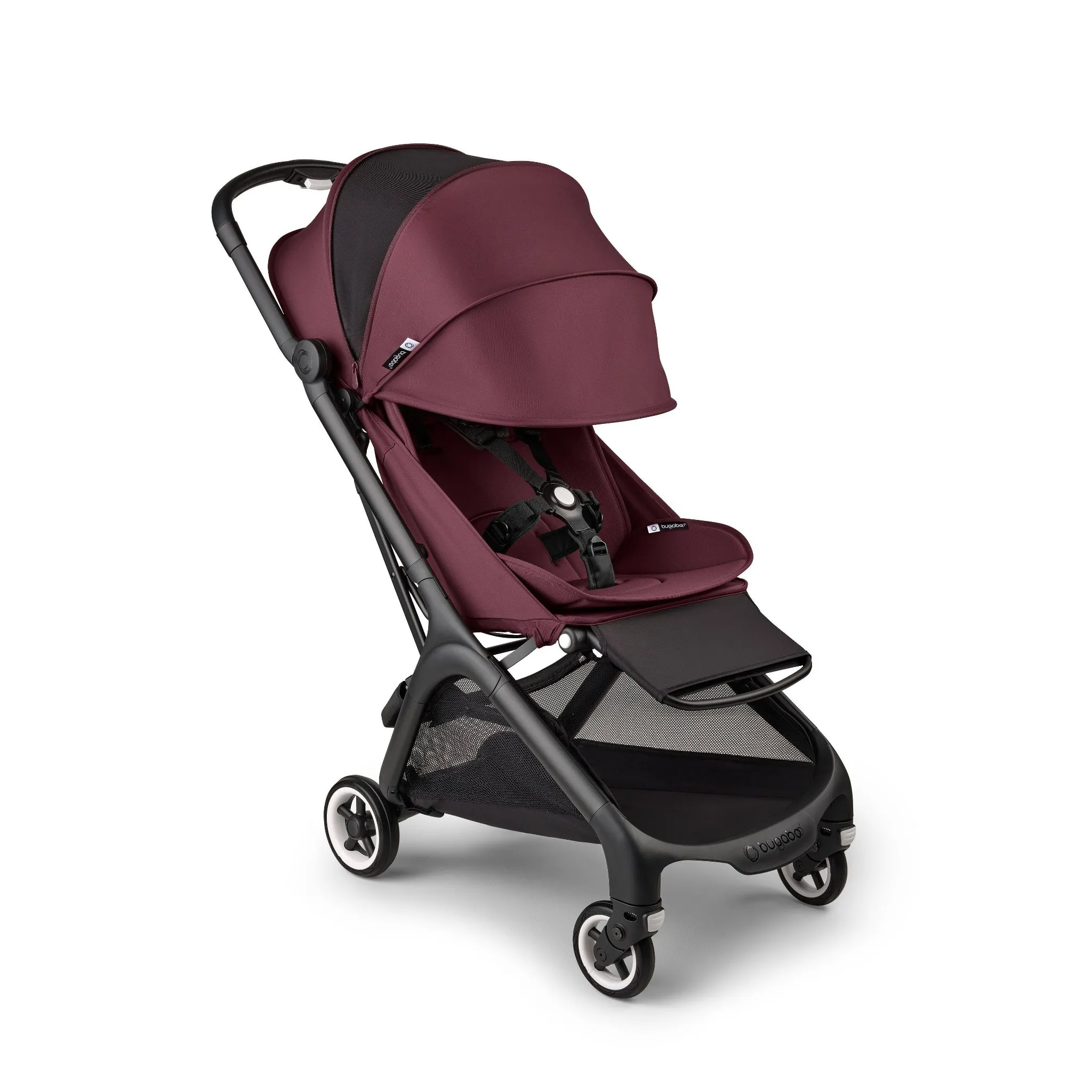 Butterfly 1 Second Fold Ultra-Compact Stroller- Dark Cherry - Image 2