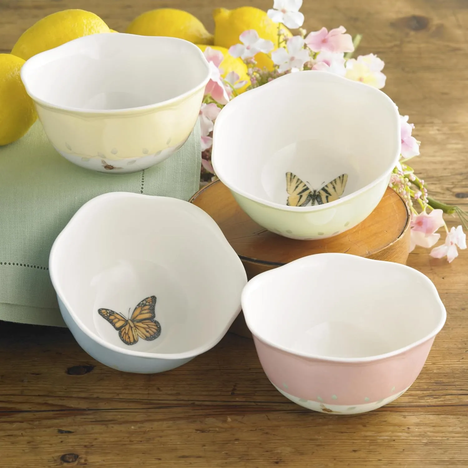 Butterfly Meadow 12-Ounce Dessert Bowls Set of 4 - Image 2