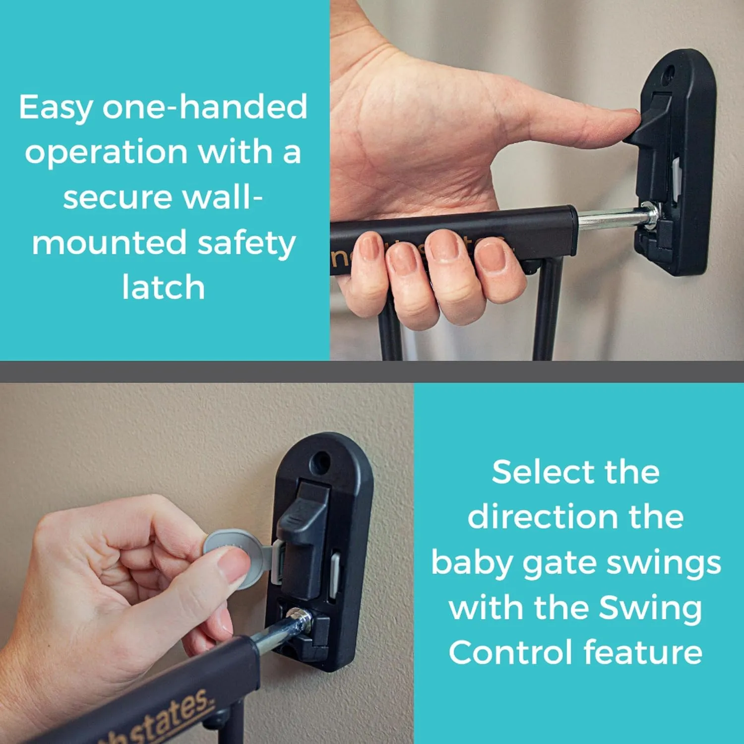 Easy Swing and Lock Stairway Gate - Image 4