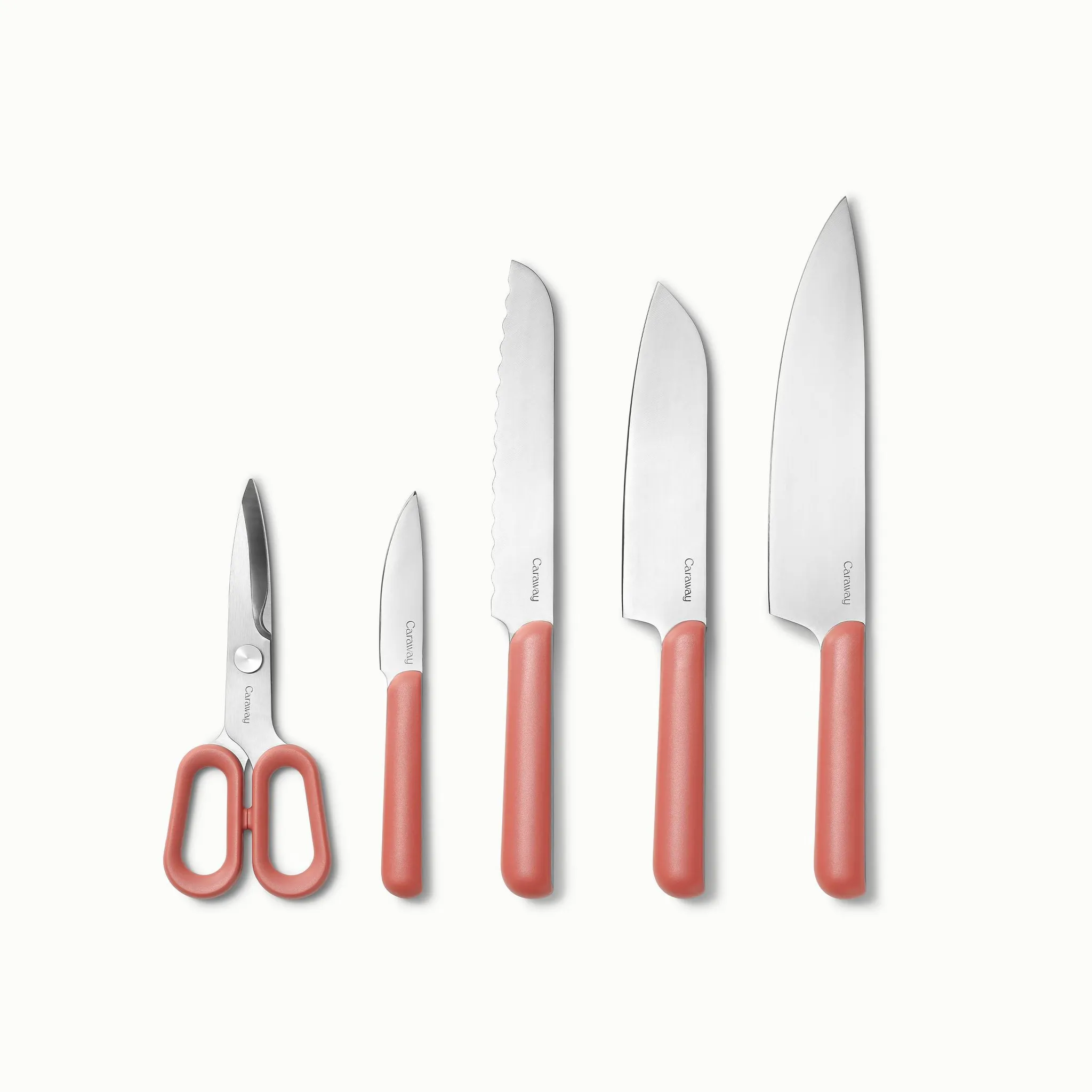 Caraway Home 5pc Knife Set - Perracotta