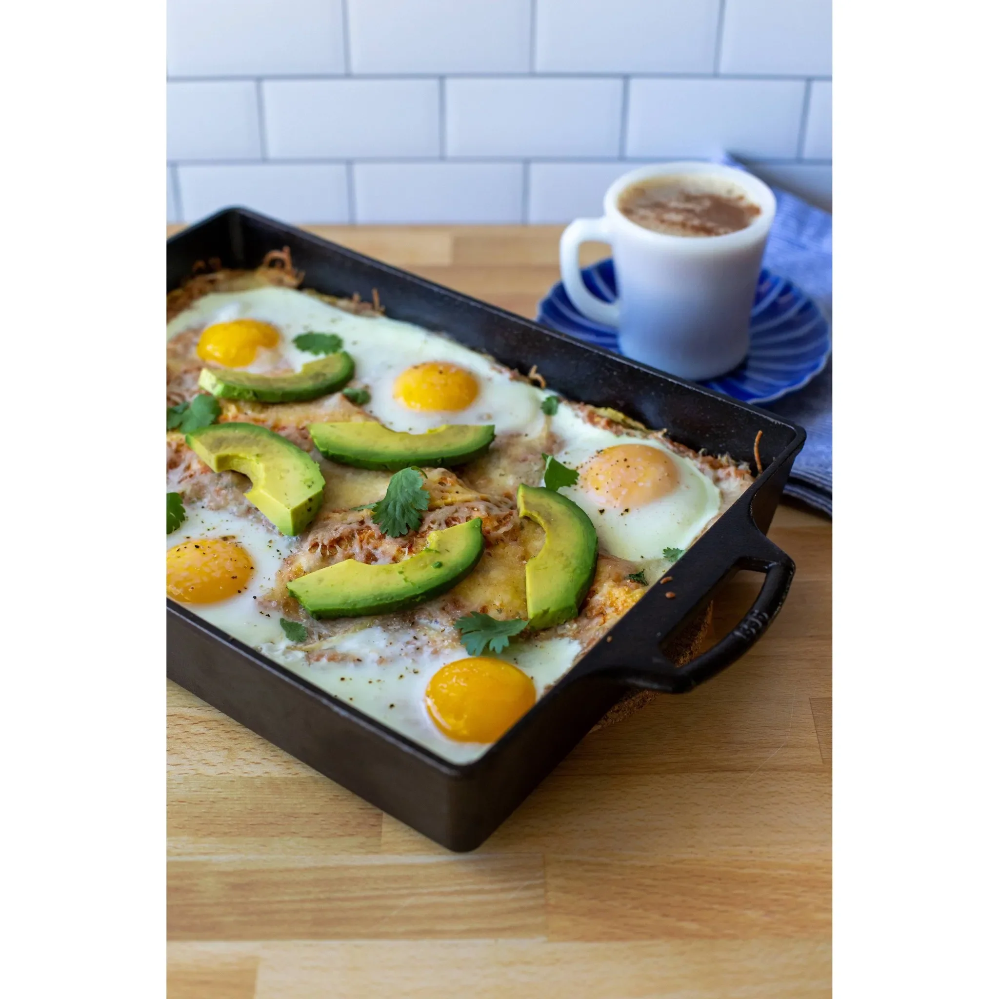 Cast Iron Baking Casserole - Black - 6.4qt - Image 4