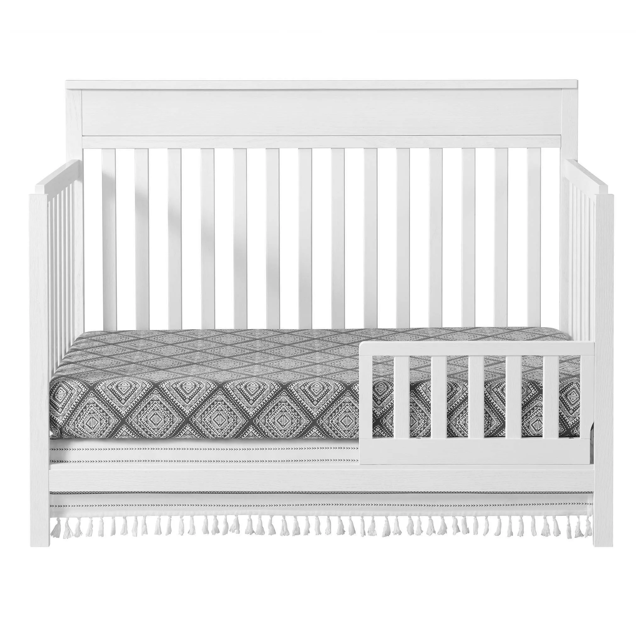 Castle Hill Guard Rail Crib - Barn White - Image 3