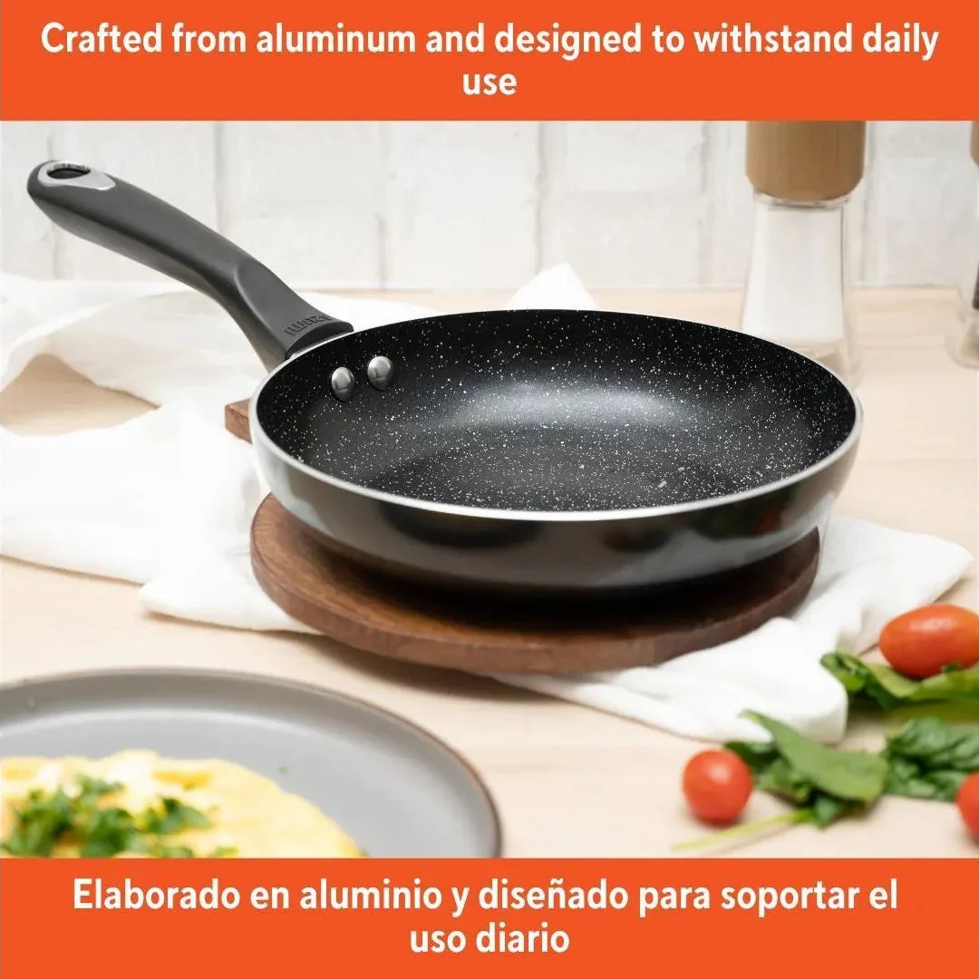 8" Ceramic Bistro Saute Pan - Black - Image 2