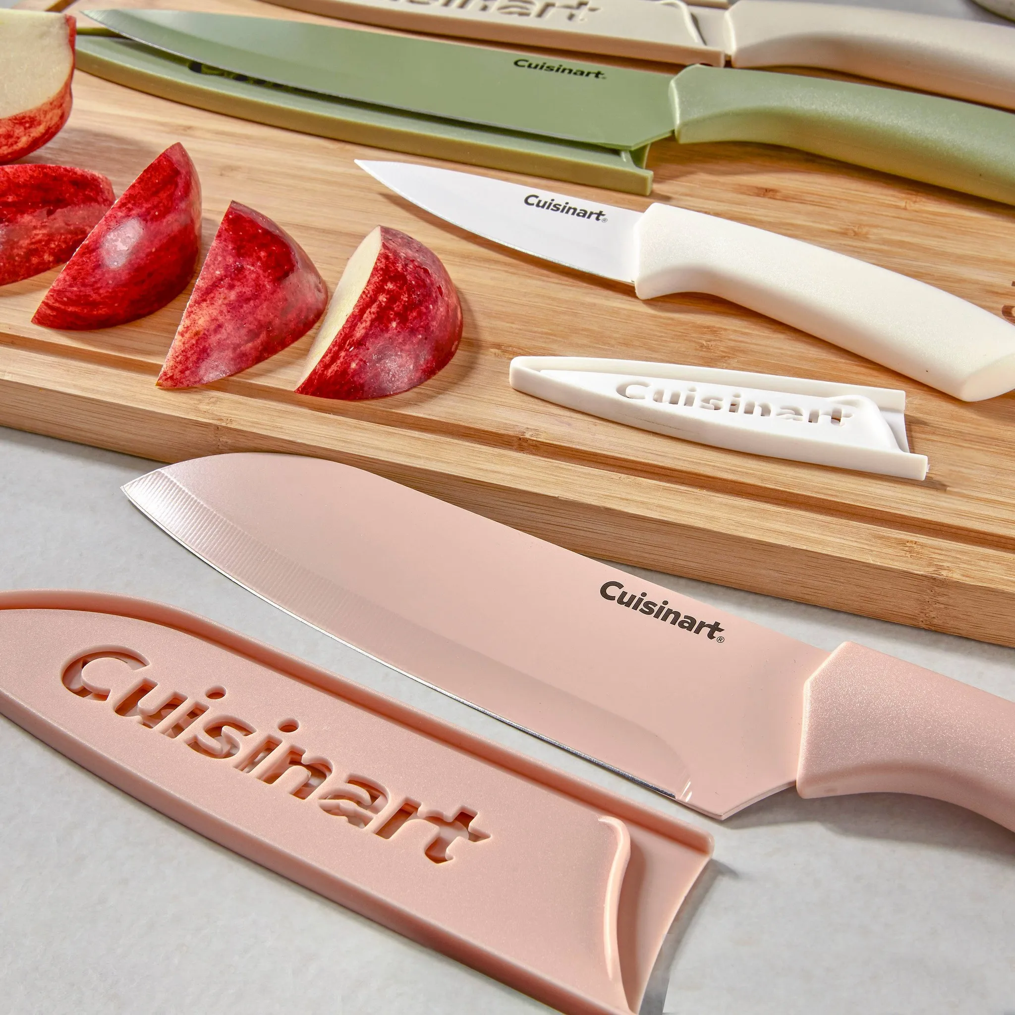 Ceramic-Coated Color Knife Set - Muted Meadow - Image 3
