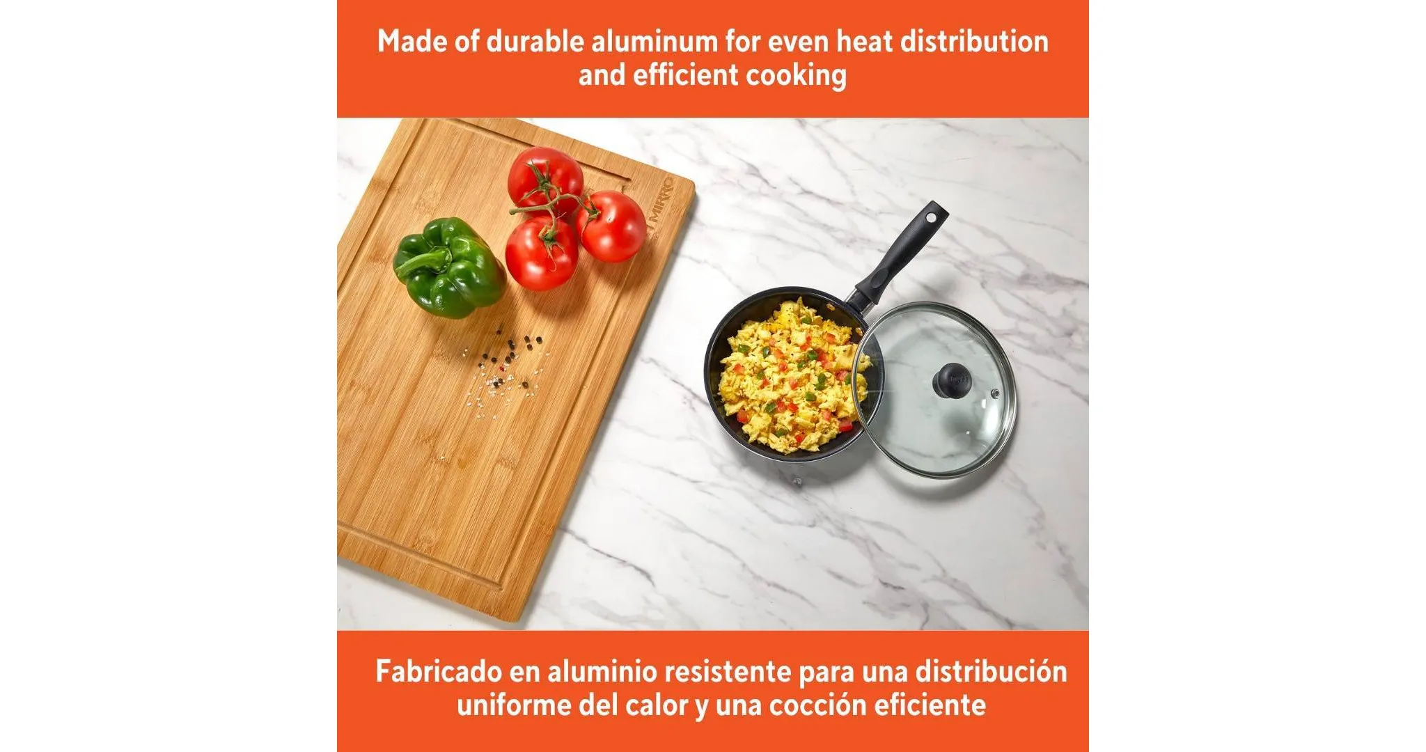 Ceramic Mini Egg Pan with Handle - Black - Image 3