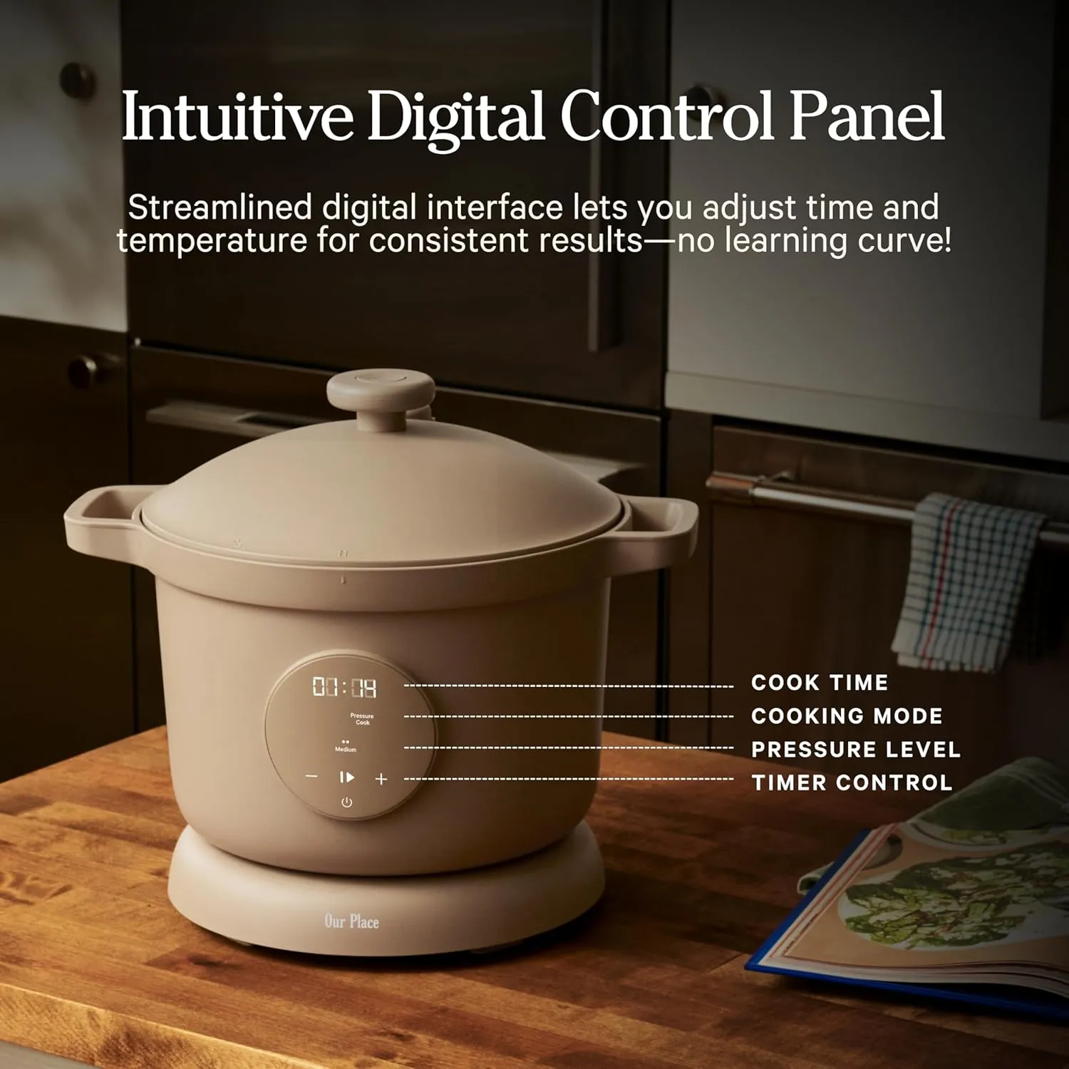 Ceramic Nonstick Multicooker & Pressure Cooker - Steam - Image 3