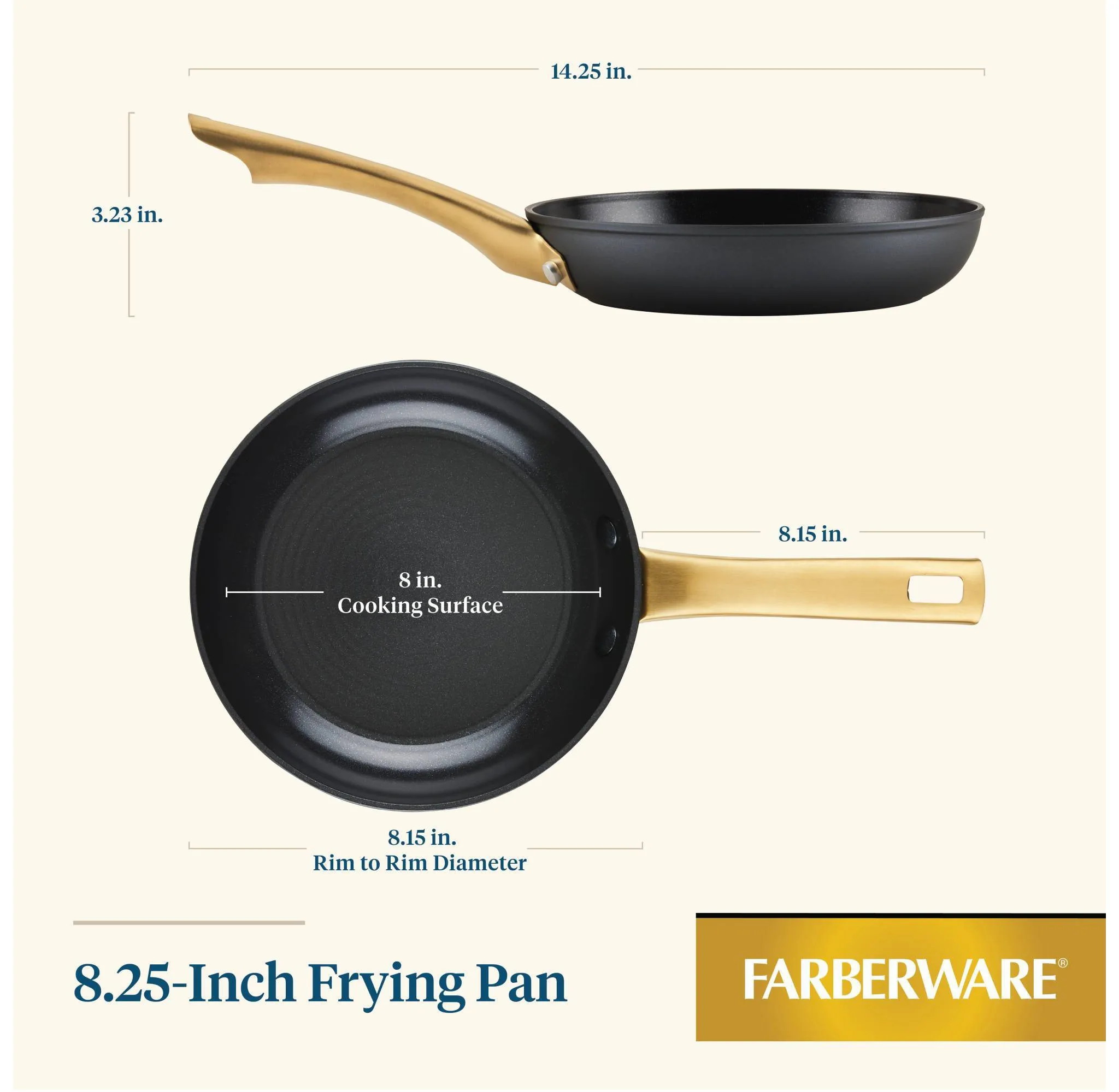 Ceramic Nonstick Open Skillet - 8.25 Inch - Image 2