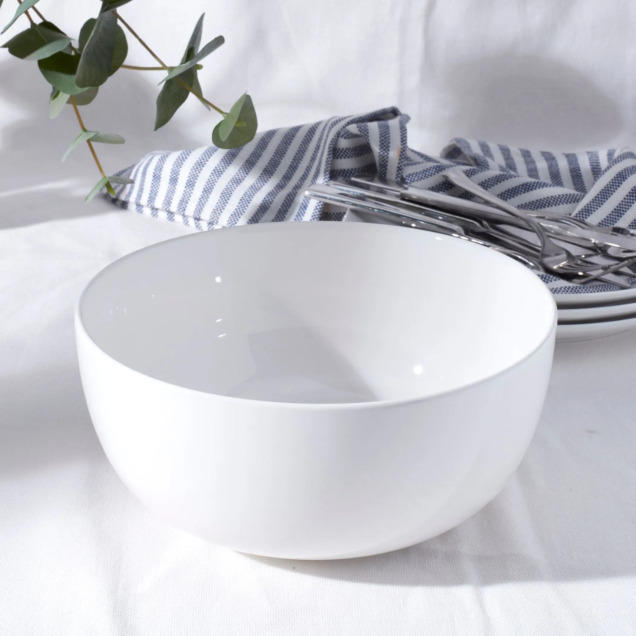 Ceramic Serving Bowl - White - Image 3