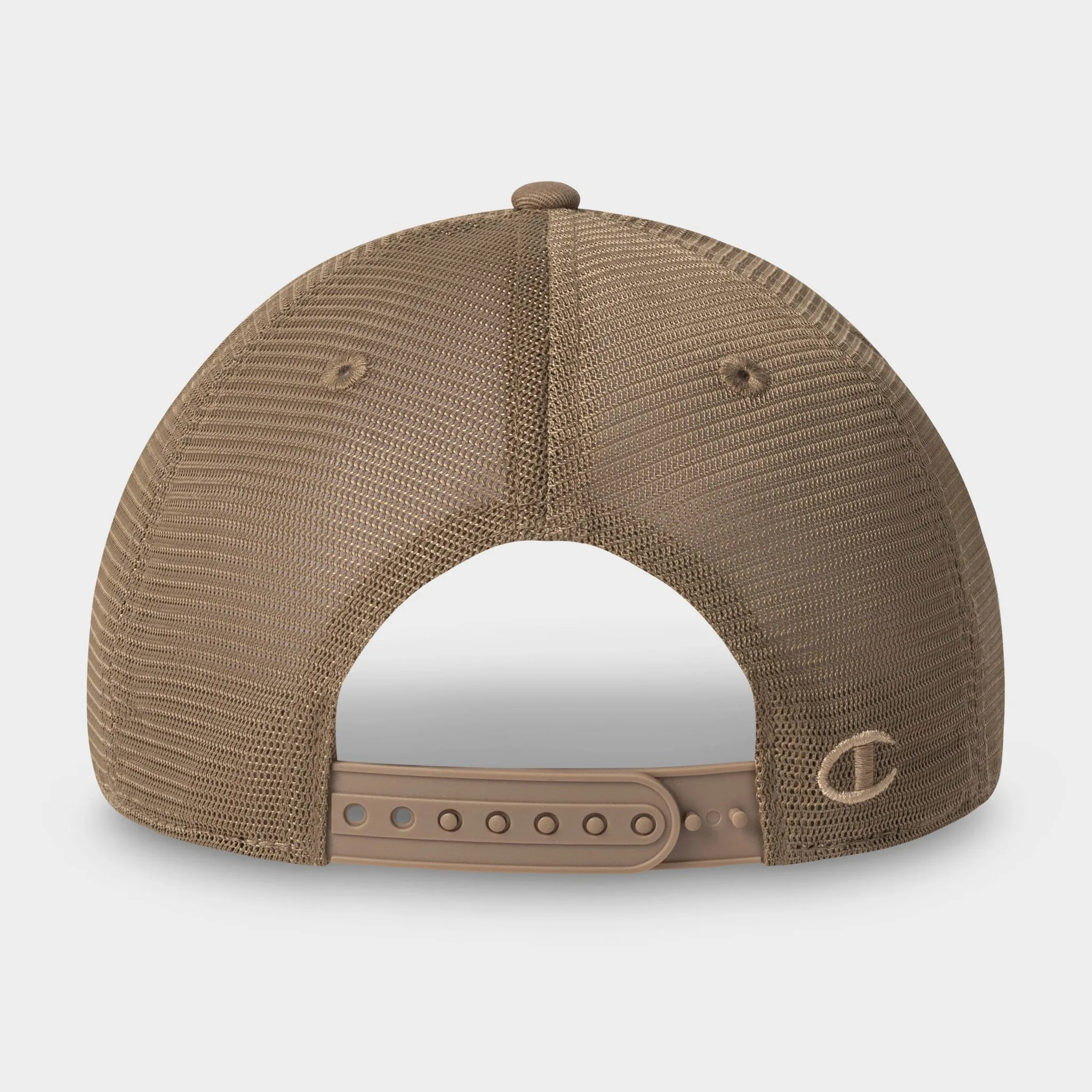 Champion Adult Logan Twill Trucker Hat - Khaki - Image 2