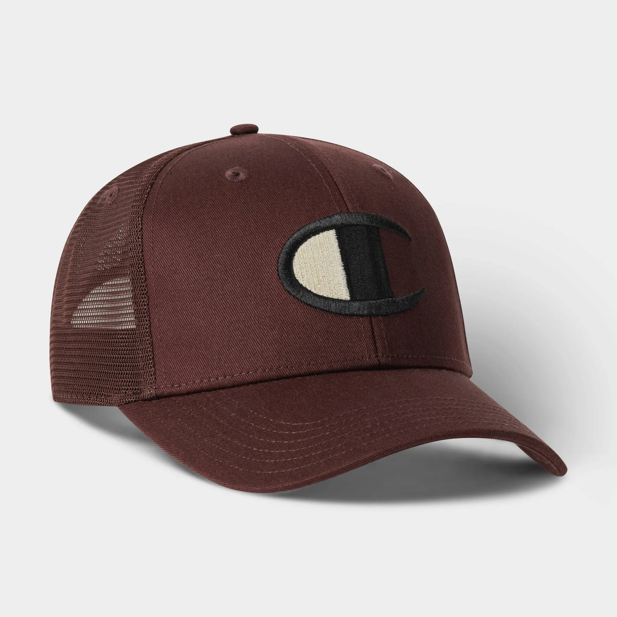 Champion Adult Logan Twill Trucker Hat - Maroon - Image 3
