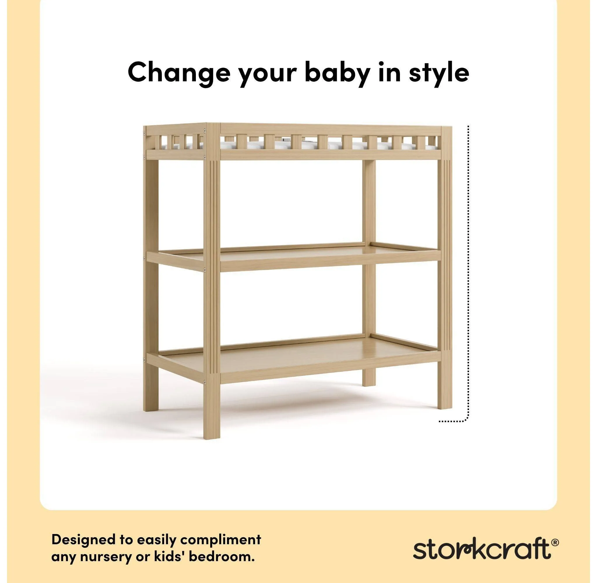 Morningside Changing Table - Driftwood - Image 2