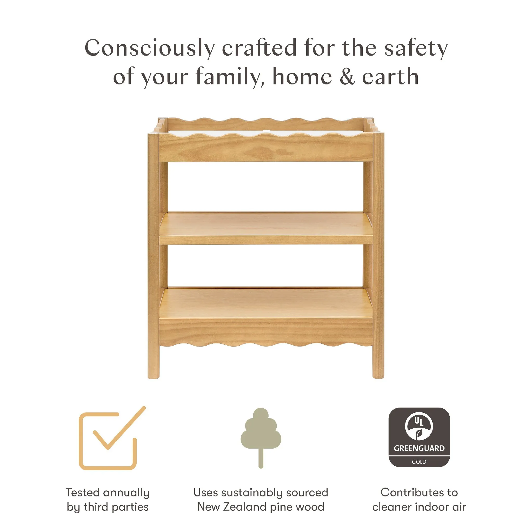 Changing Table - Natural Walnut - Image 4