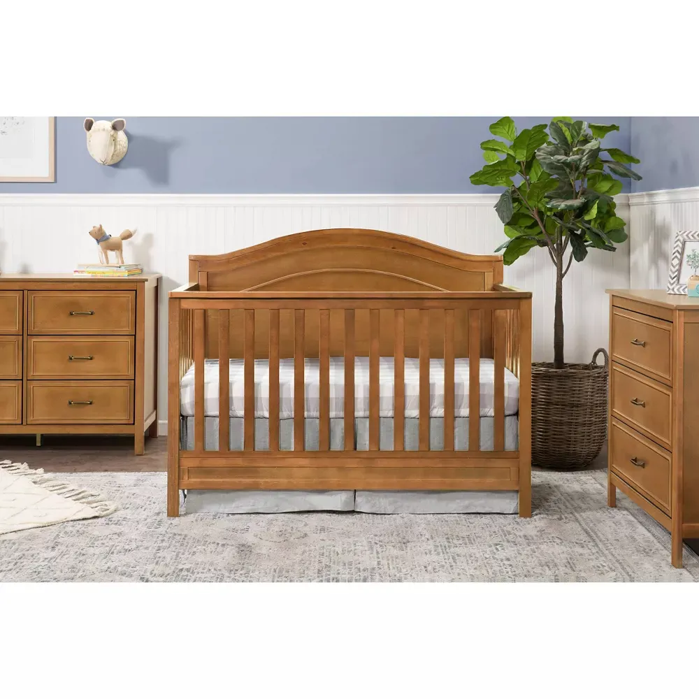 Charlie 4-in-1 Convertible Crib - Dark Chestnut - Image 4